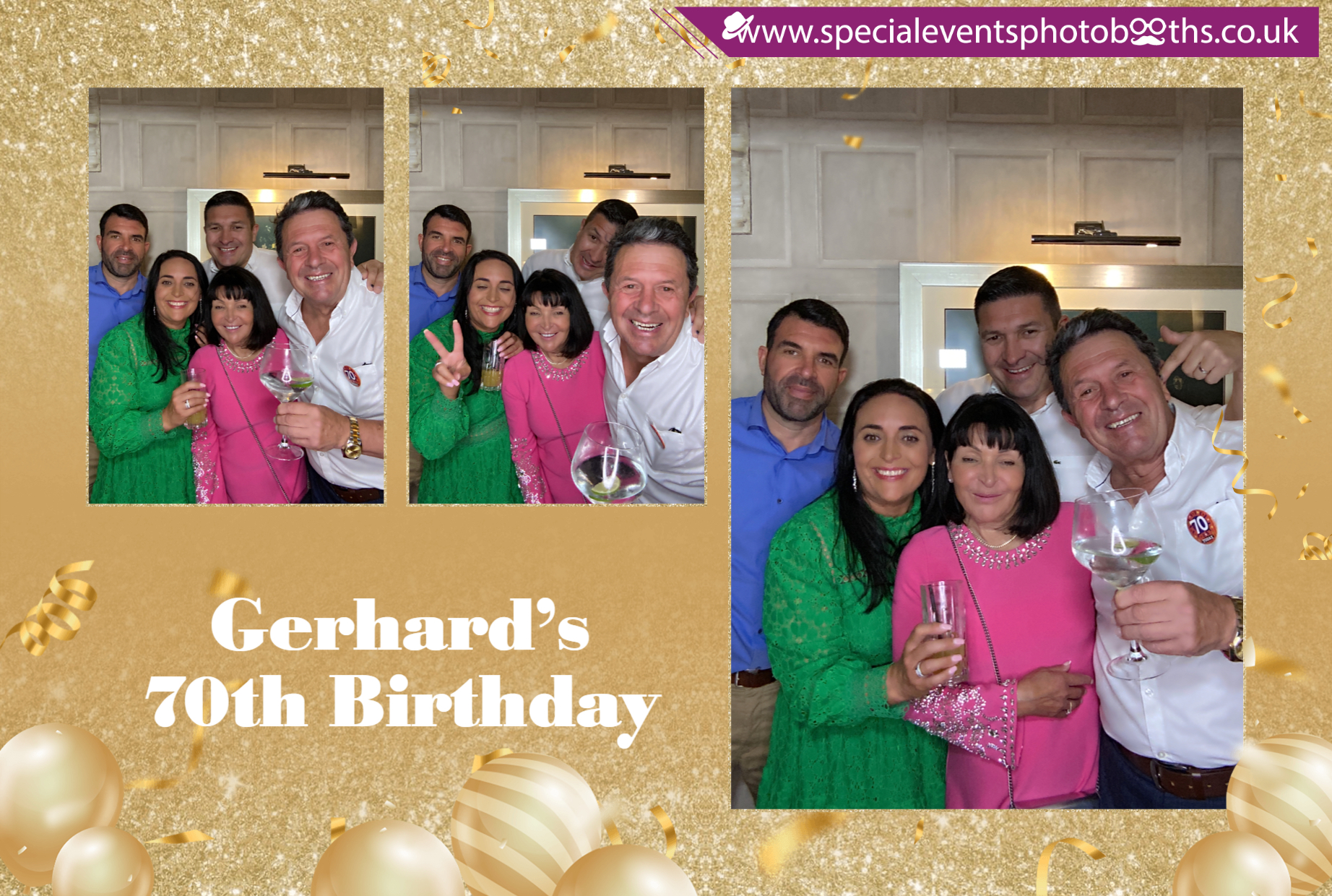 Gerhard’s 70th Birthday | View more photos from the event at my.specialeventsphotobooths.co.uk/u/SpecialEventsPhotoBooths/Gerhard’s-70th-Birthday