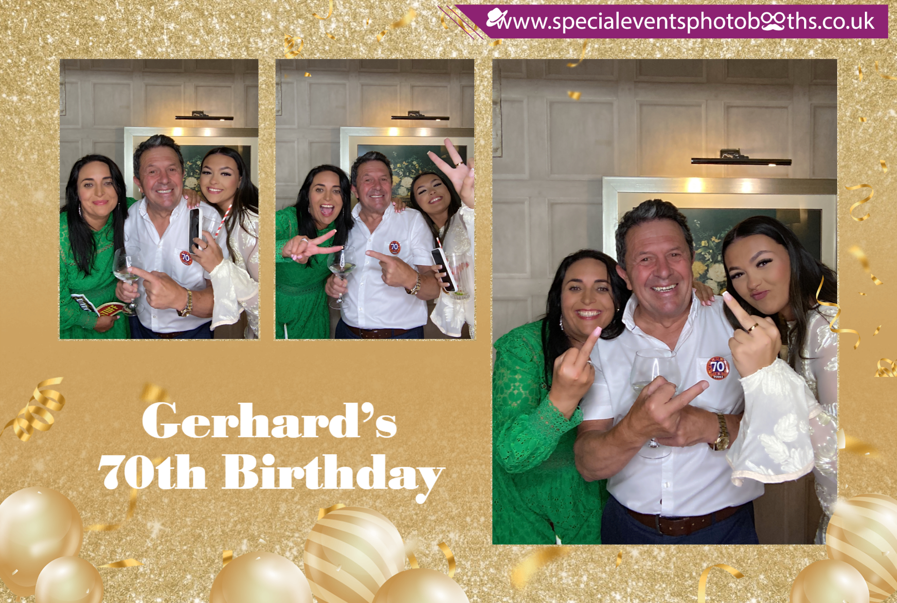 Gerhard’s 70th Birthday | View more photos from the event at my.specialeventsphotobooths.co.uk/u/SpecialEventsPhotoBooths/Gerhard’s-70th-Birthday