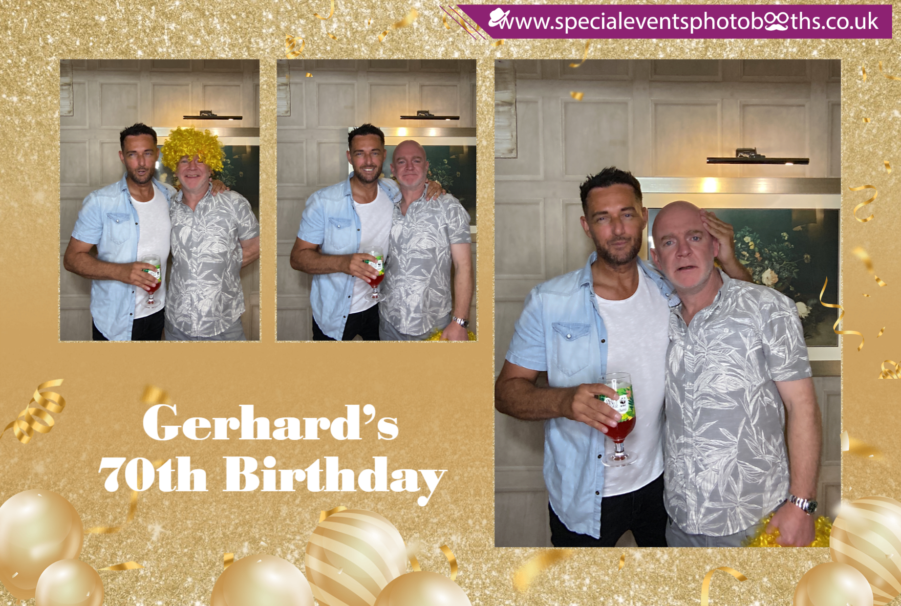 Gerhard’s 70th Birthday | View more photos from the event at my.specialeventsphotobooths.co.uk/u/SpecialEventsPhotoBooths/Gerhard’s-70th-Birthday