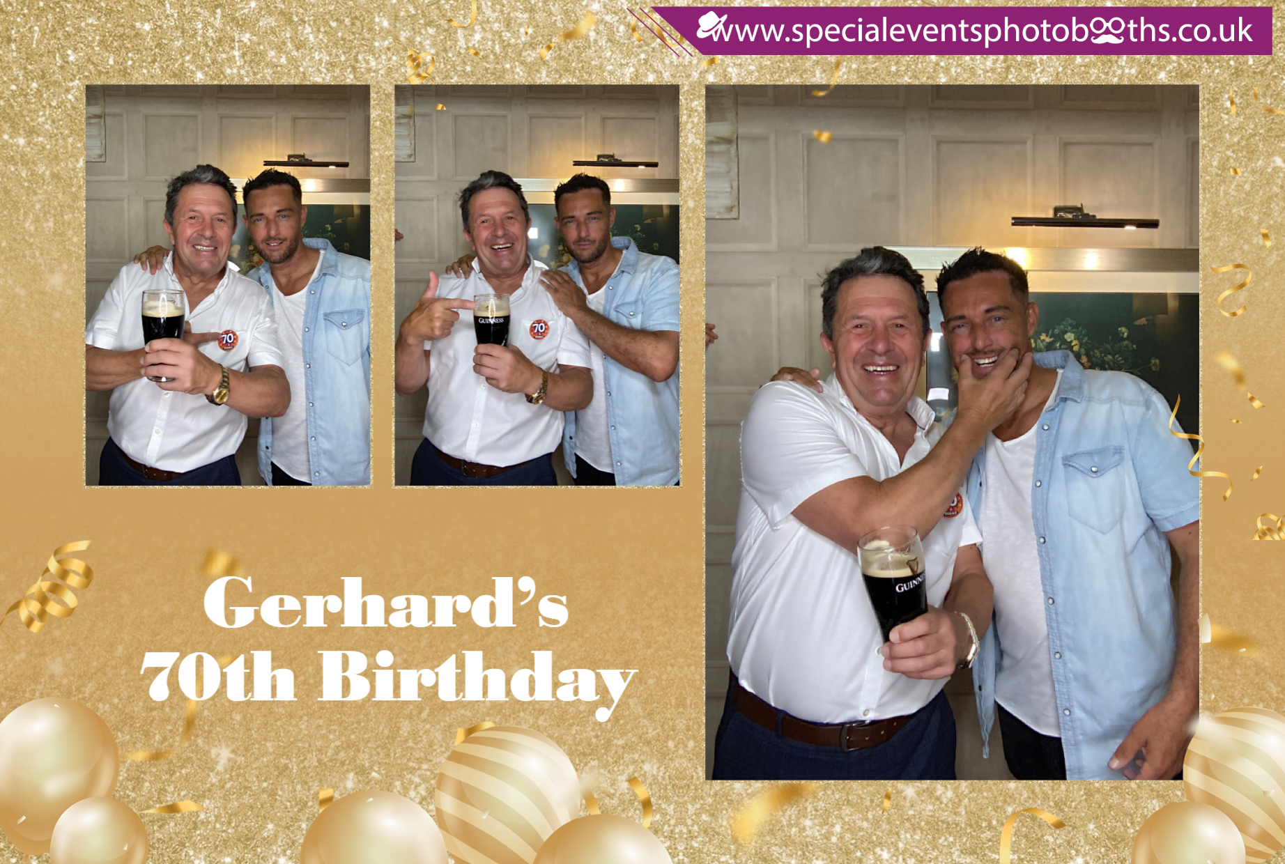 Gerhard’s 70th Birthday | View more photos from the event at my.specialeventsphotobooths.co.uk/u/SpecialEventsPhotoBooths/Gerhard’s-70th-Birthday