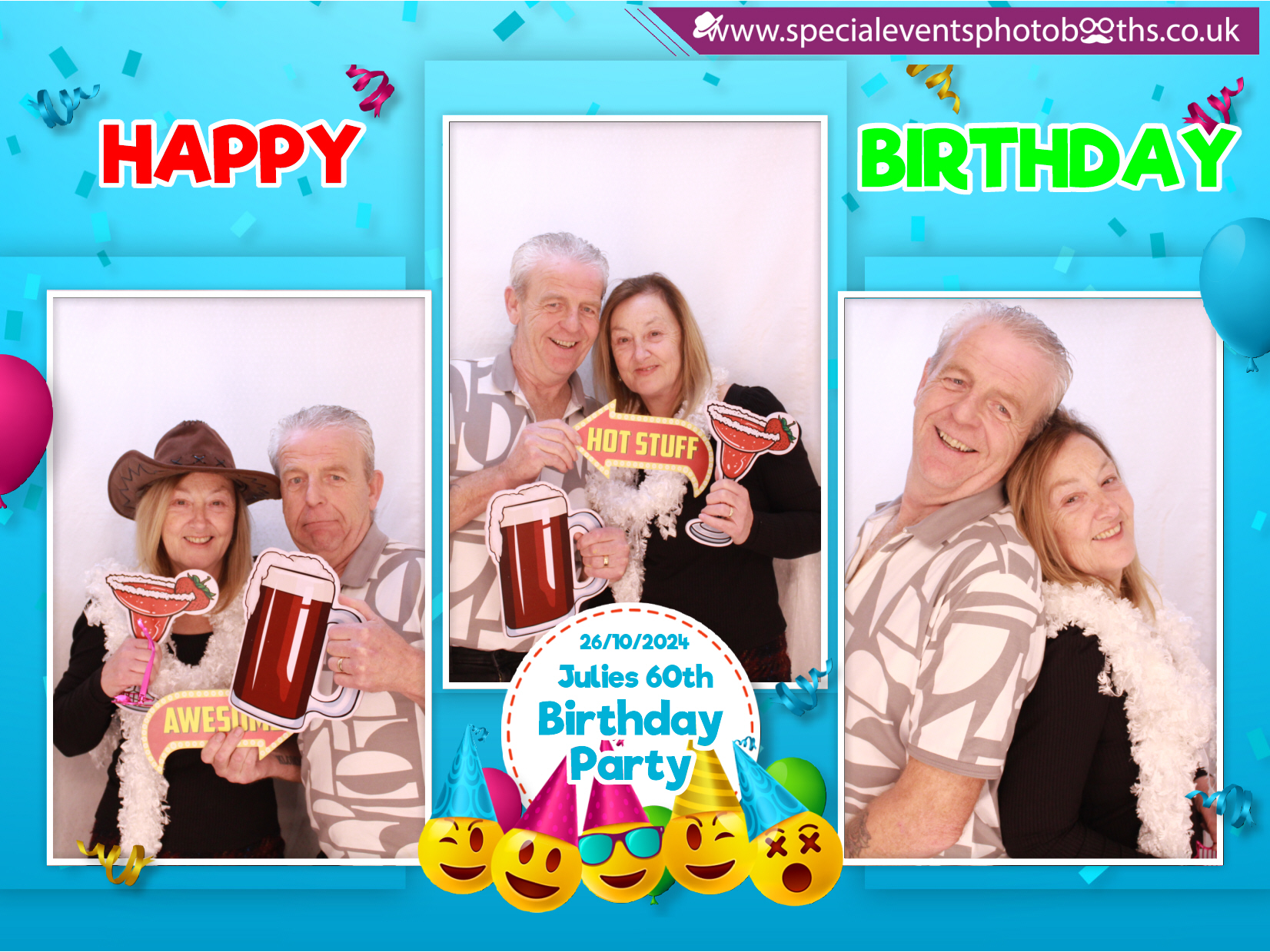 Julie's 60th Birthday | View more photos from the event at my.specialeventsphotobooths.co.uk/u/SpecialEventsPhotoBooths/Julies-60th-Birthday