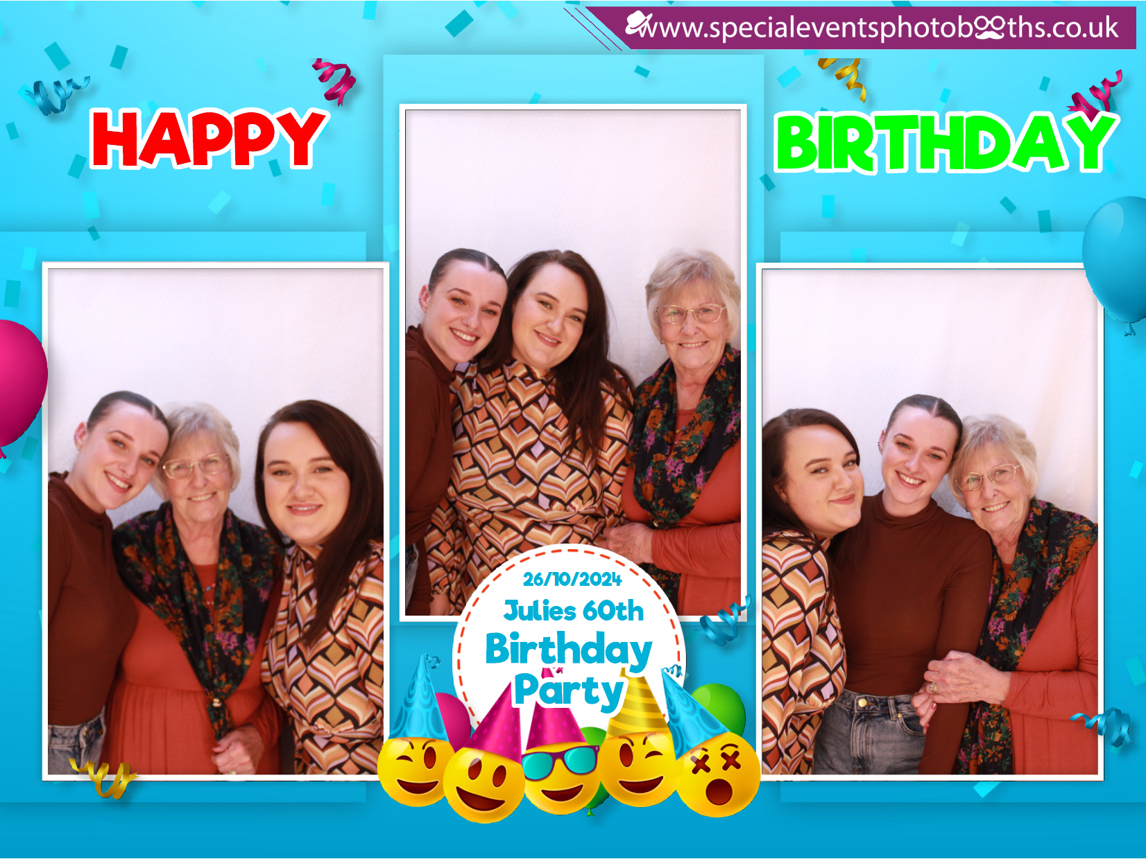 Julie's 60th Birthday | View more photos from the event at my.specialeventsphotobooths.co.uk/u/SpecialEventsPhotoBooths/Julies-60th-Birthday