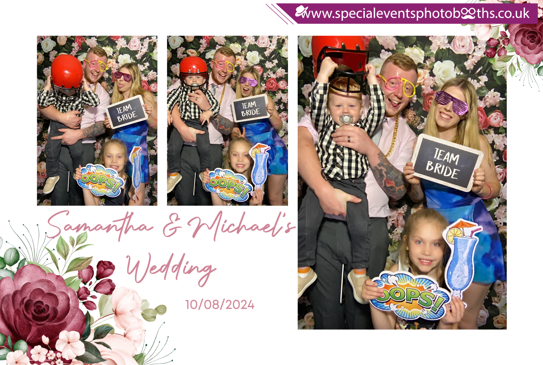 Samantha & Michael's Wedding | View more photos from the event at my.specialeventsphotobooths.co.uk/u/SpecialEventsPhotoBooths/Samantha-Michaels-Wedding
