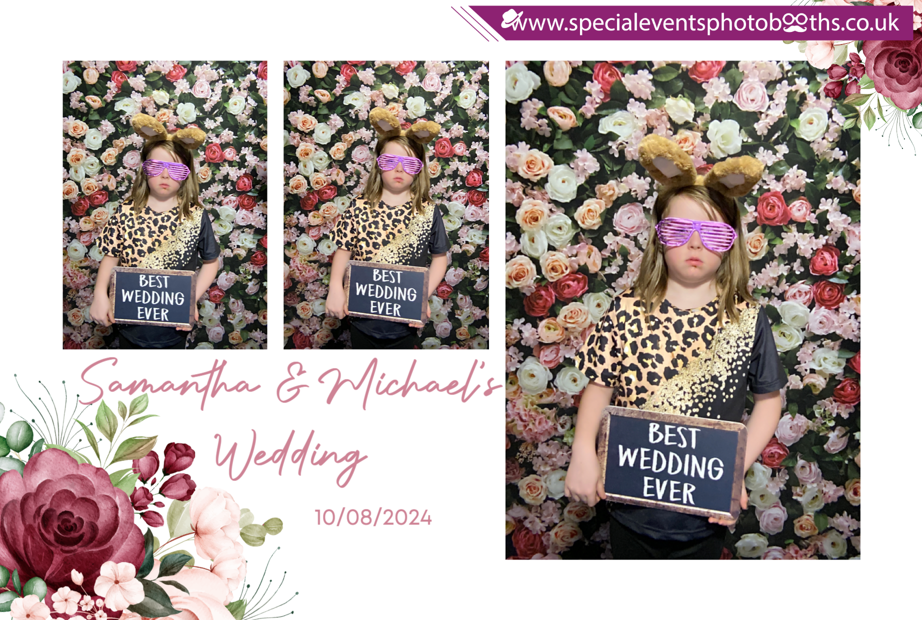 Samantha & Michael's Wedding | View more photos from the event at my.specialeventsphotobooths.co.uk/u/SpecialEventsPhotoBooths/Samantha-Michaels-Wedding