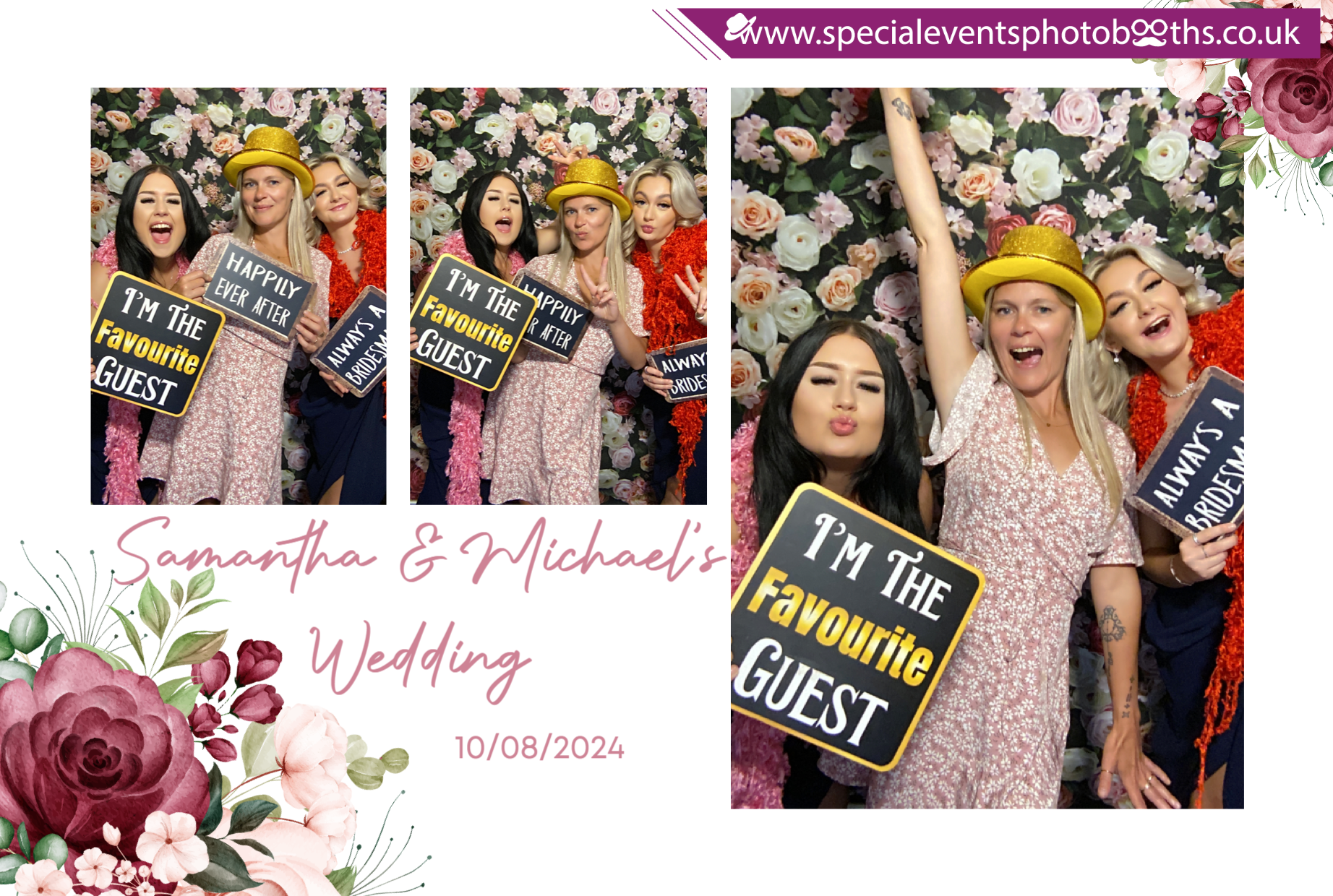 Samantha & Michael's Wedding | View more photos from the event at my.specialeventsphotobooths.co.uk/u/SpecialEventsPhotoBooths/Samantha-Michaels-Wedding