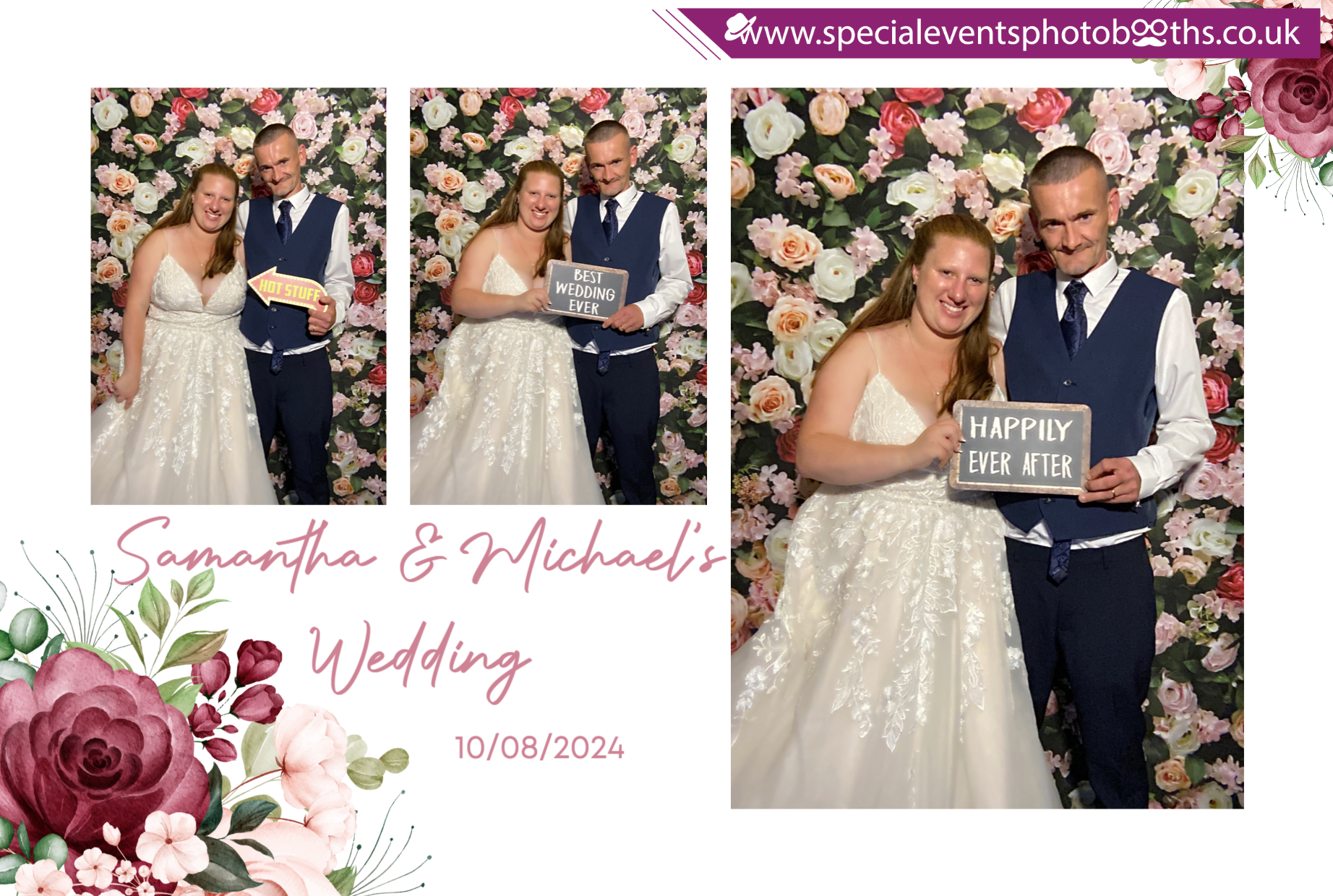 Samantha & Michael's Wedding | View more photos from the event at my.specialeventsphotobooths.co.uk/u/SpecialEventsPhotoBooths/Samantha-Michaels-Wedding