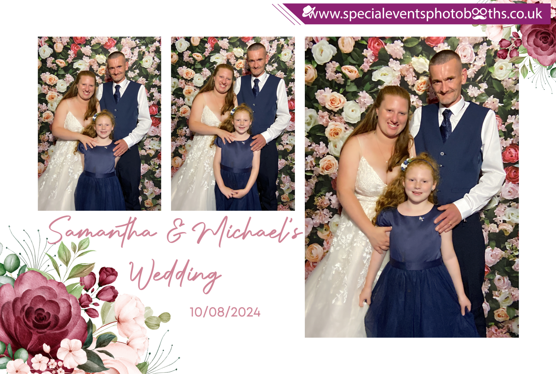 Samantha & Michael's Wedding | View more photos from the event at my.specialeventsphotobooths.co.uk/u/SpecialEventsPhotoBooths/Samantha-Michaels-Wedding