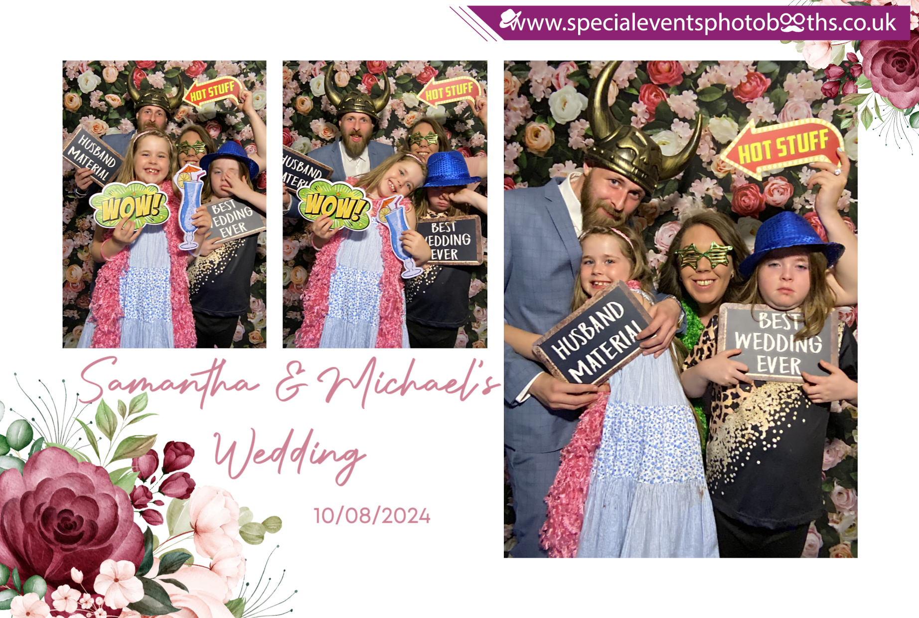 Samantha & Michael's Wedding | View more photos from the event at my.specialeventsphotobooths.co.uk/u/SpecialEventsPhotoBooths/Samantha-Michaels-Wedding