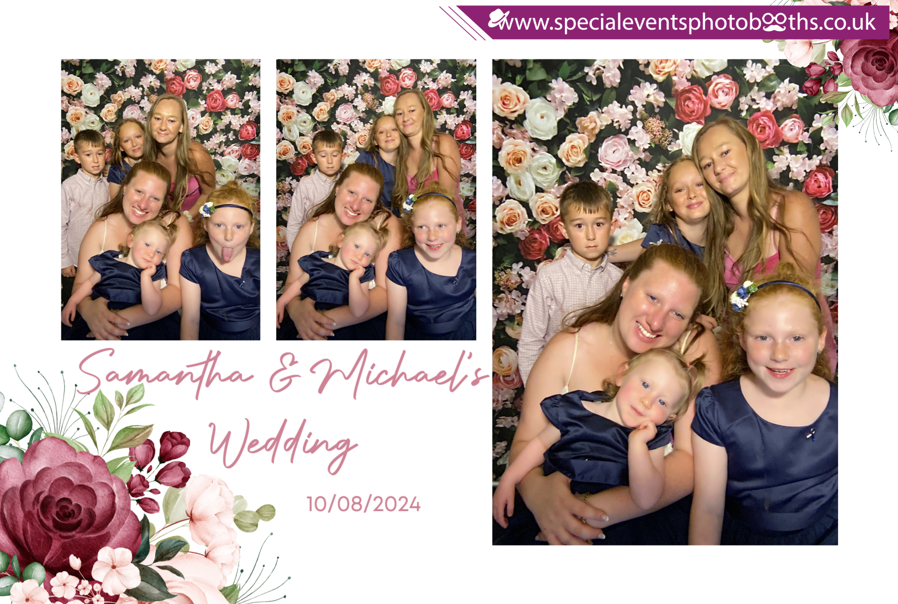 Samantha & Michael's Wedding | View more photos from the event at my.specialeventsphotobooths.co.uk/u/SpecialEventsPhotoBooths/Samantha-Michaels-Wedding