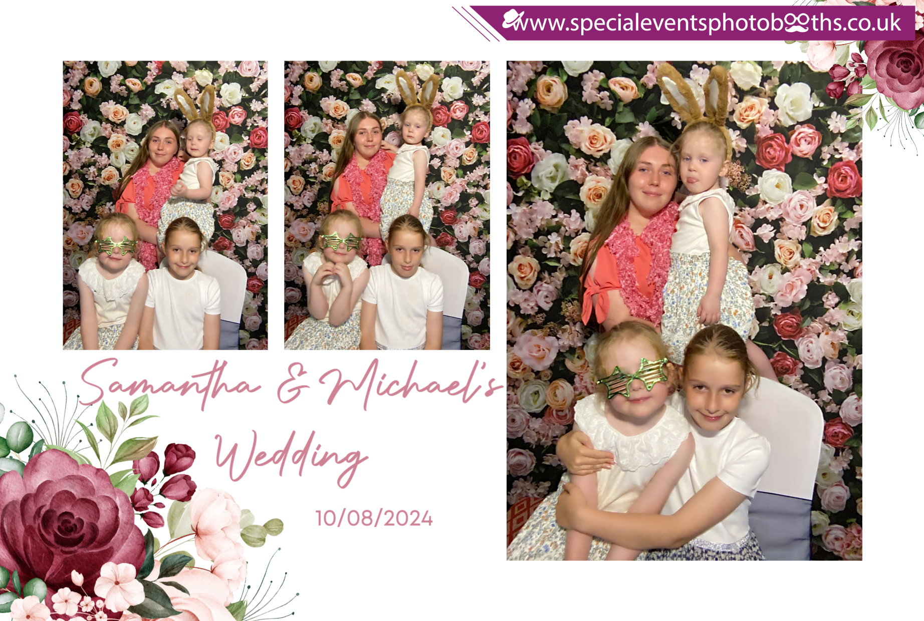 Samantha & Michael's Wedding | View more photos from the event at my.specialeventsphotobooths.co.uk/u/SpecialEventsPhotoBooths/Samantha-Michaels-Wedding