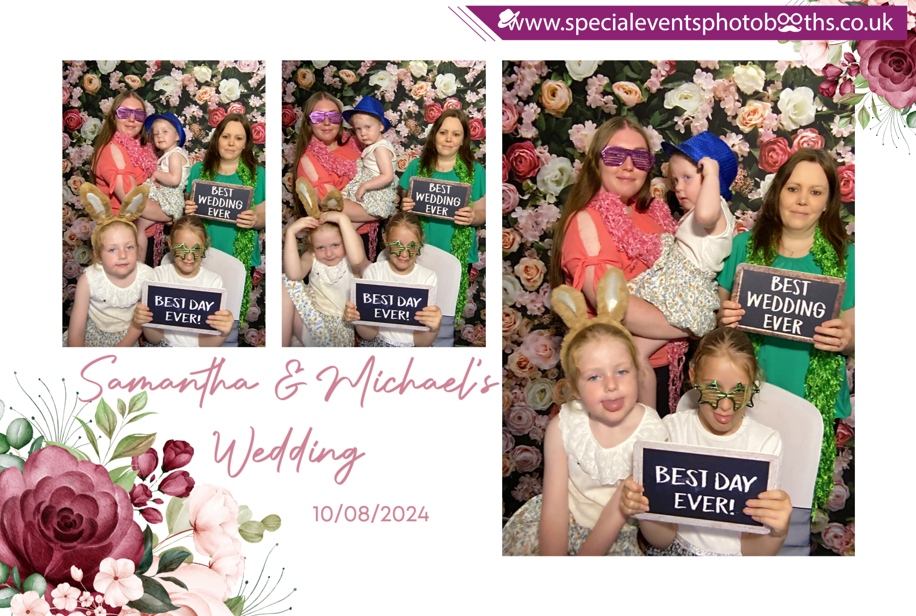 Samantha & Michael's Wedding | View more photos from the event at my.specialeventsphotobooths.co.uk/u/SpecialEventsPhotoBooths/Samantha-Michaels-Wedding