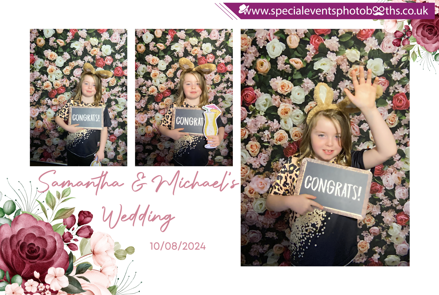 Samantha & Michael's Wedding | View more photos from the event at my.specialeventsphotobooths.co.uk/u/SpecialEventsPhotoBooths/Samantha-Michaels-Wedding