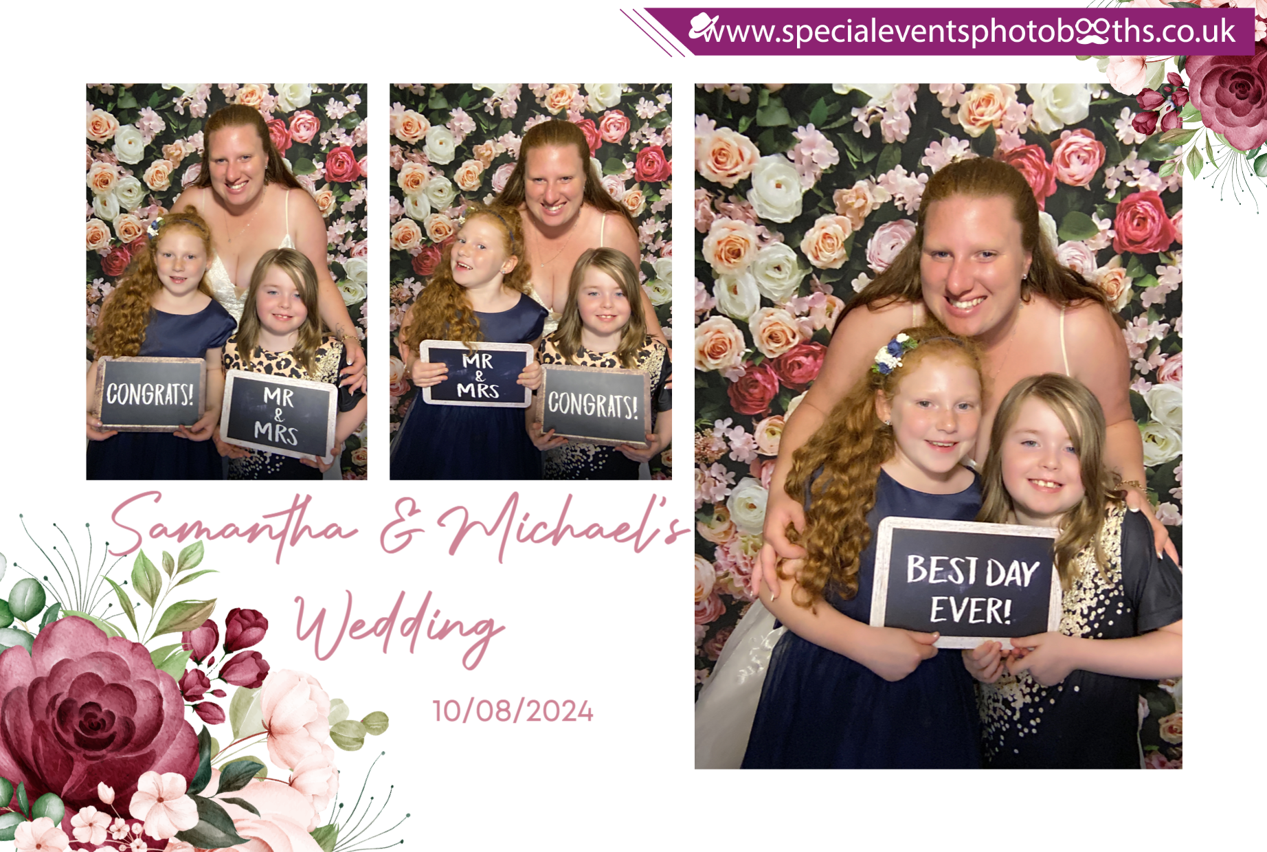 Samantha & Michael's Wedding | View more photos from the event at my.specialeventsphotobooths.co.uk/u/SpecialEventsPhotoBooths/Samantha-Michaels-Wedding