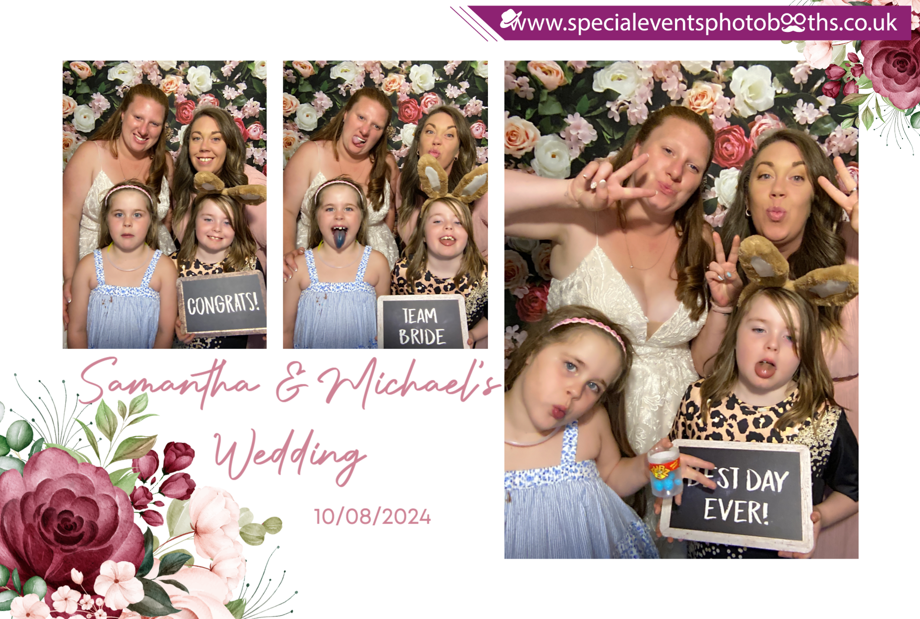 Samantha & Michael's Wedding | View more photos from the event at my.specialeventsphotobooths.co.uk/u/SpecialEventsPhotoBooths/Samantha-Michaels-Wedding