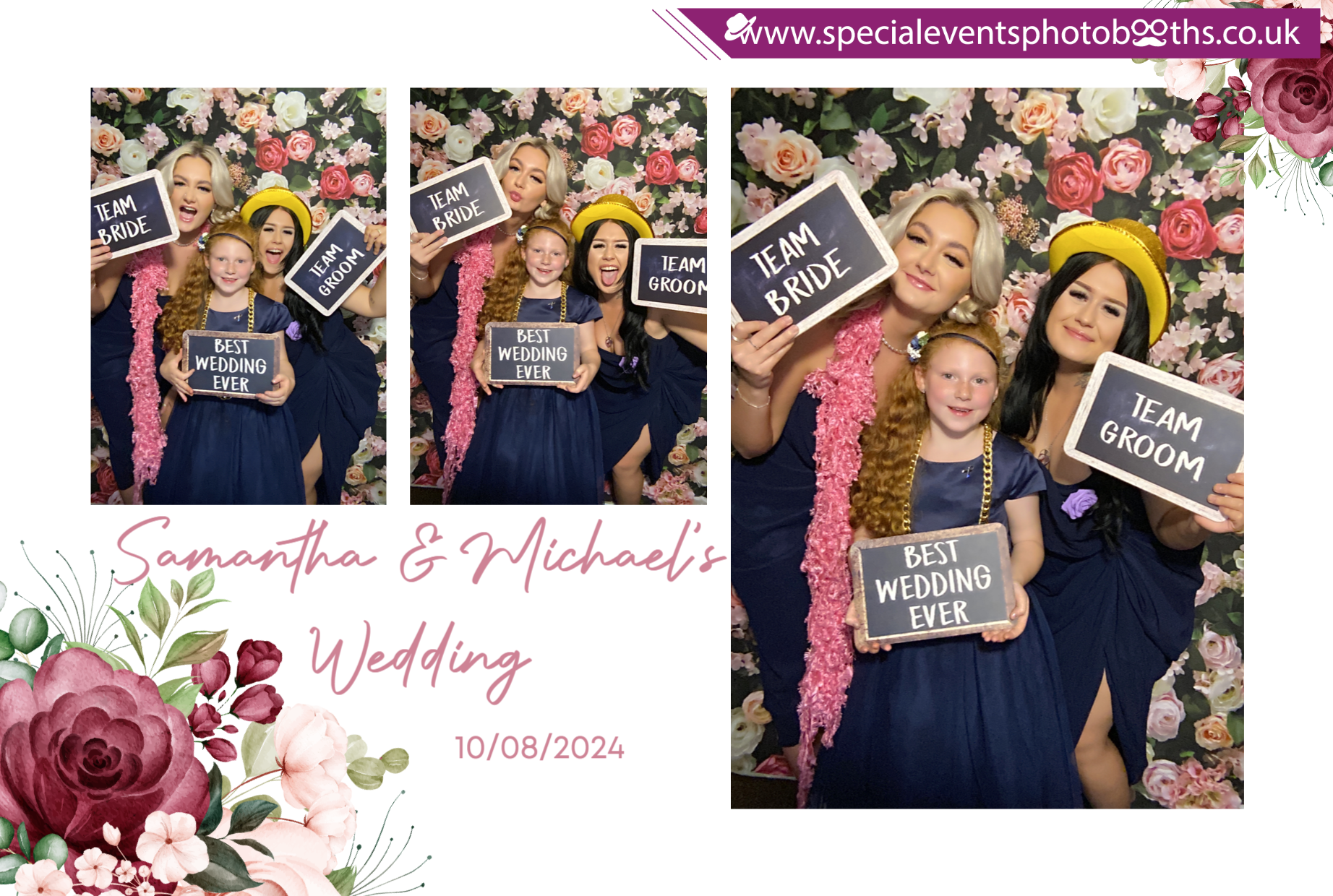 Samantha & Michael's Wedding | View more photos from the event at my.specialeventsphotobooths.co.uk/u/SpecialEventsPhotoBooths/Samantha-Michaels-Wedding
