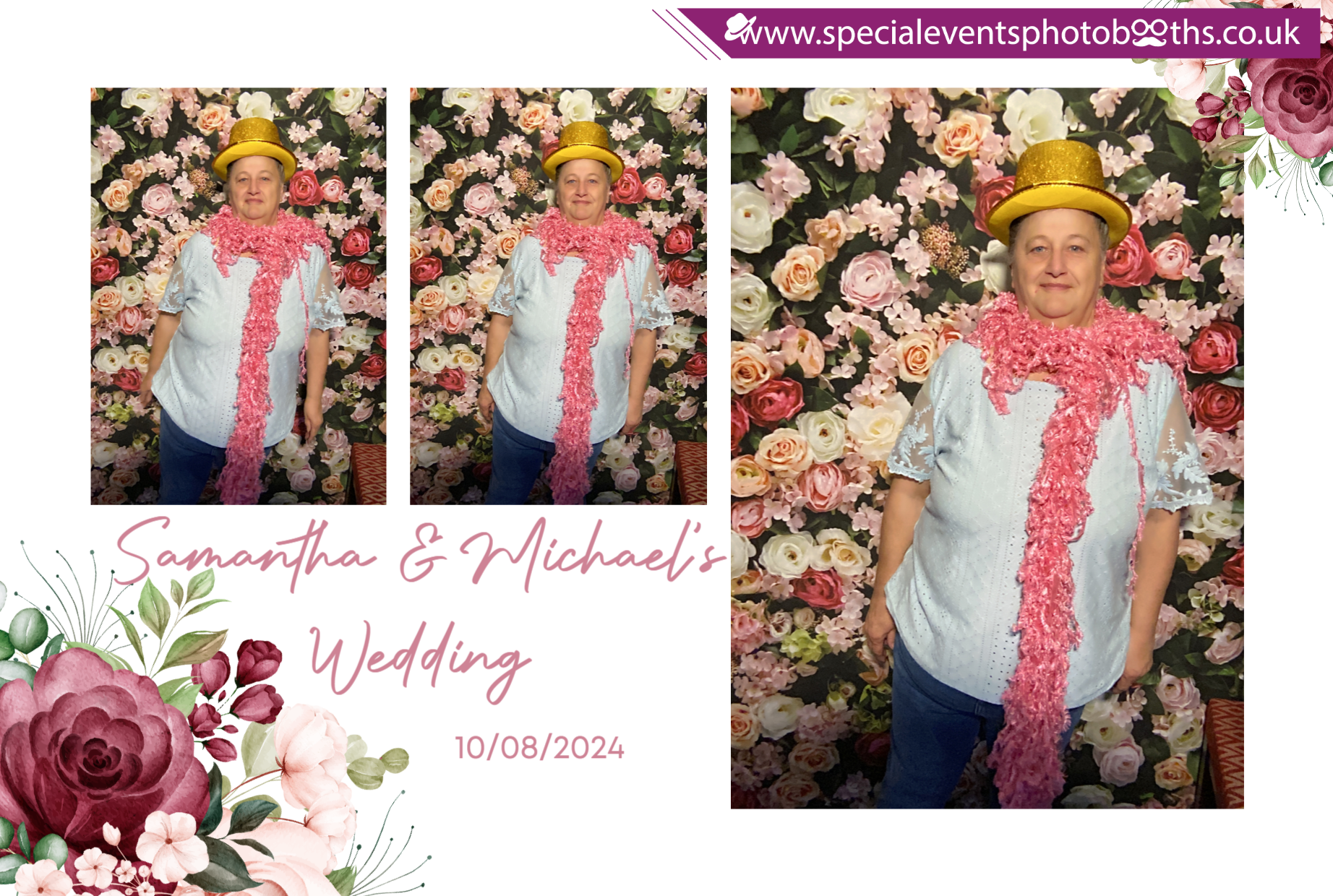 Samantha & Michael's Wedding | View more photos from the event at my.specialeventsphotobooths.co.uk/u/SpecialEventsPhotoBooths/Samantha-Michaels-Wedding
