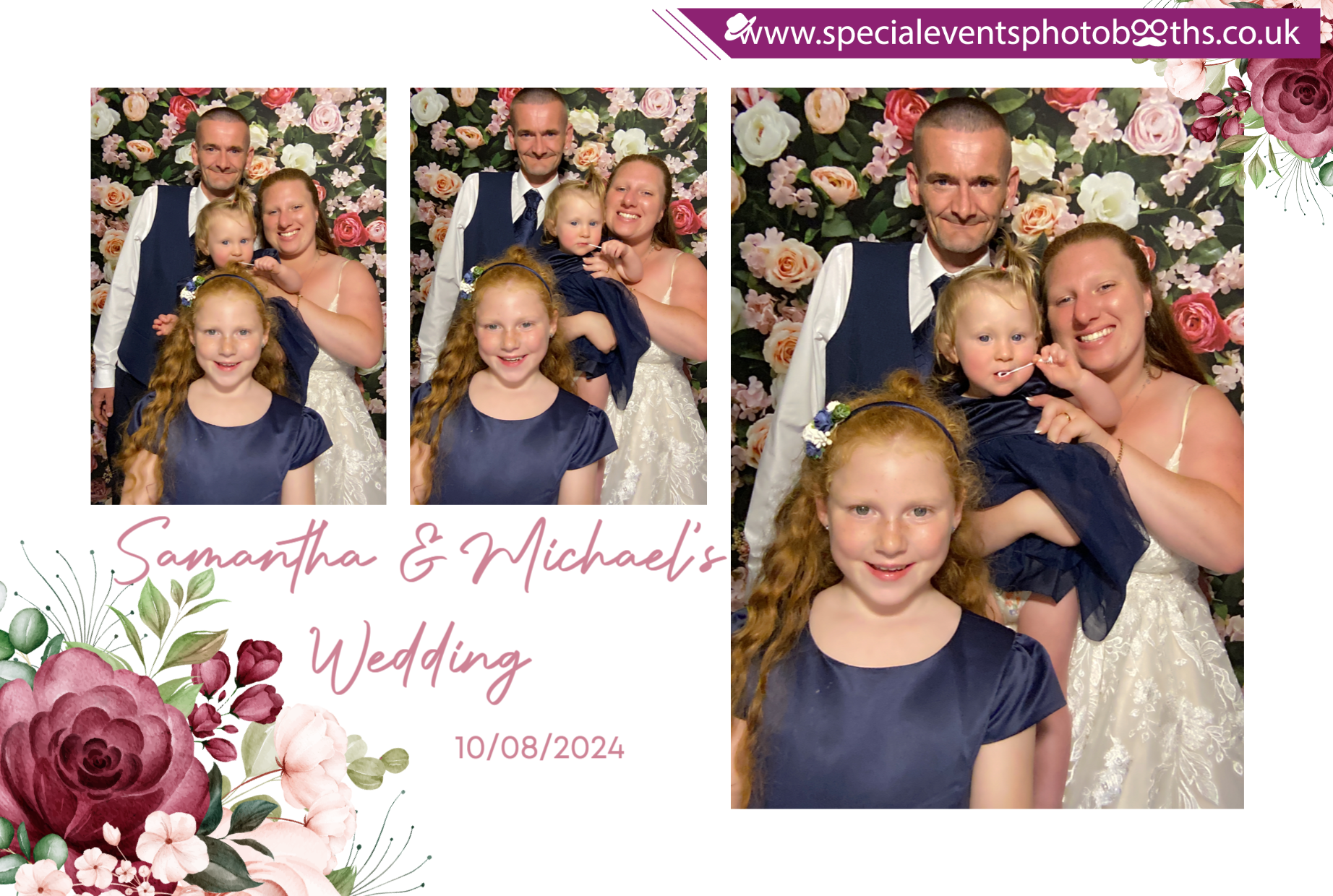 Samantha & Michael's Wedding | View more photos from the event at my.specialeventsphotobooths.co.uk/u/SpecialEventsPhotoBooths/Samantha-Michaels-Wedding
