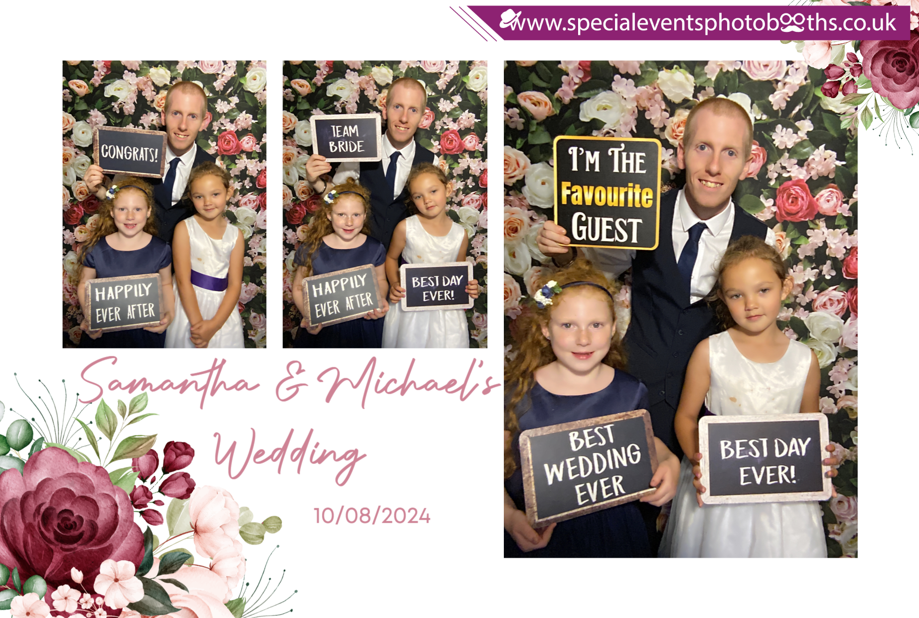 Samantha & Michael's Wedding | View more photos from the event at my.specialeventsphotobooths.co.uk/u/SpecialEventsPhotoBooths/Samantha-Michaels-Wedding