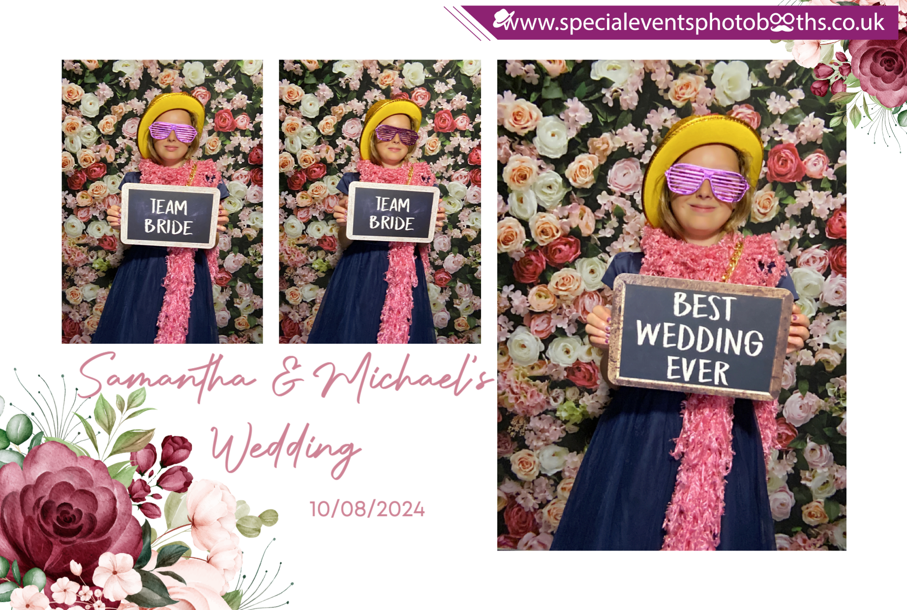 Samantha & Michael's Wedding | View more photos from the event at my.specialeventsphotobooths.co.uk/u/SpecialEventsPhotoBooths/Samantha-Michaels-Wedding