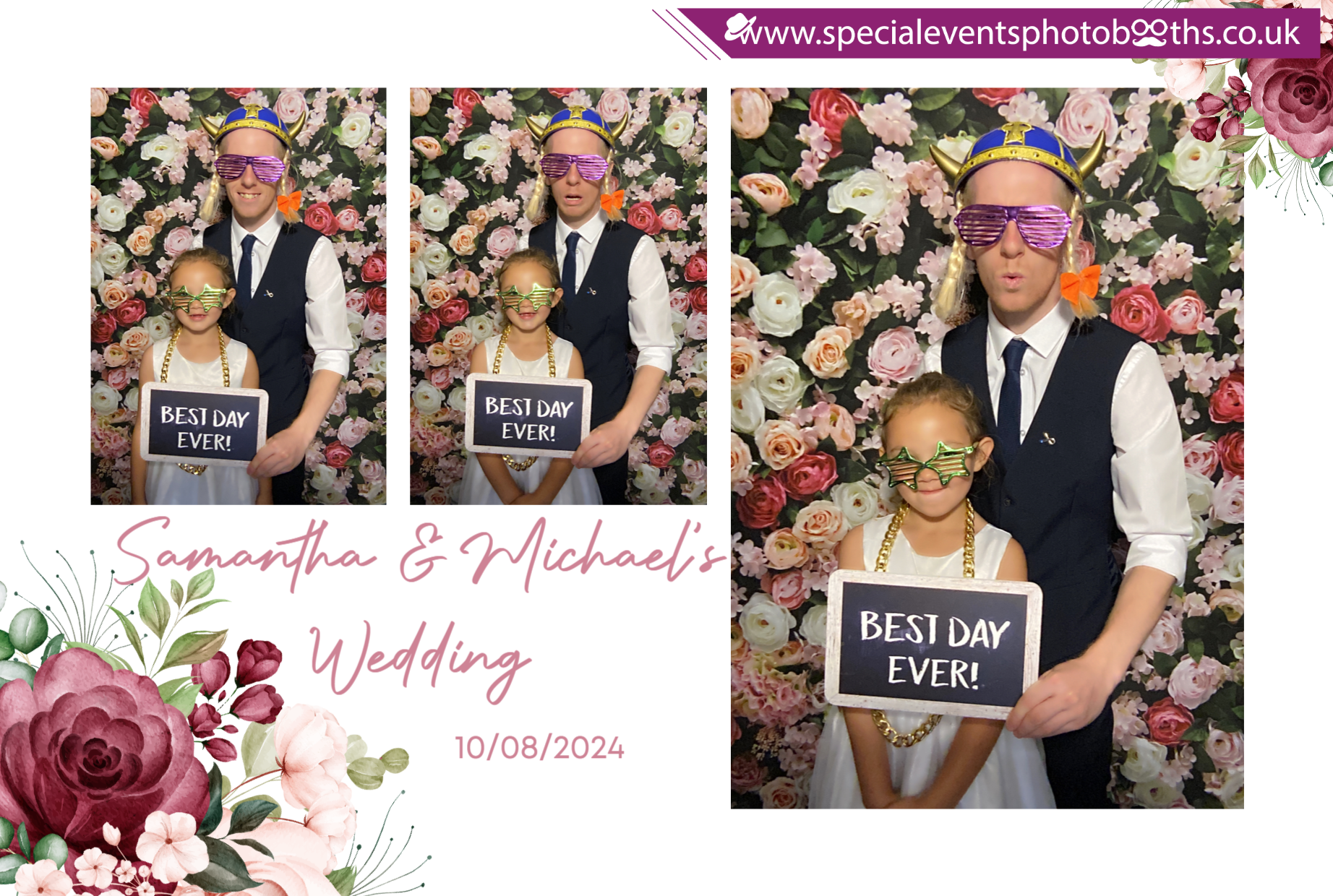 Samantha & Michael's Wedding | View more photos from the event at my.specialeventsphotobooths.co.uk/u/SpecialEventsPhotoBooths/Samantha-Michaels-Wedding