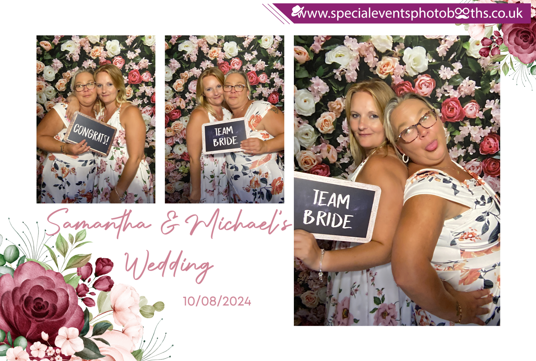 Samantha & Michael's Wedding | View more photos from the event at my.specialeventsphotobooths.co.uk/u/SpecialEventsPhotoBooths/Samantha-Michaels-Wedding