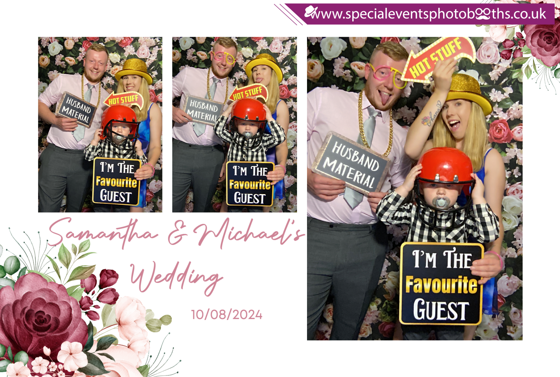 Samantha & Michael's Wedding | View more photos from the event at my.specialeventsphotobooths.co.uk/u/SpecialEventsPhotoBooths/Samantha-Michaels-Wedding