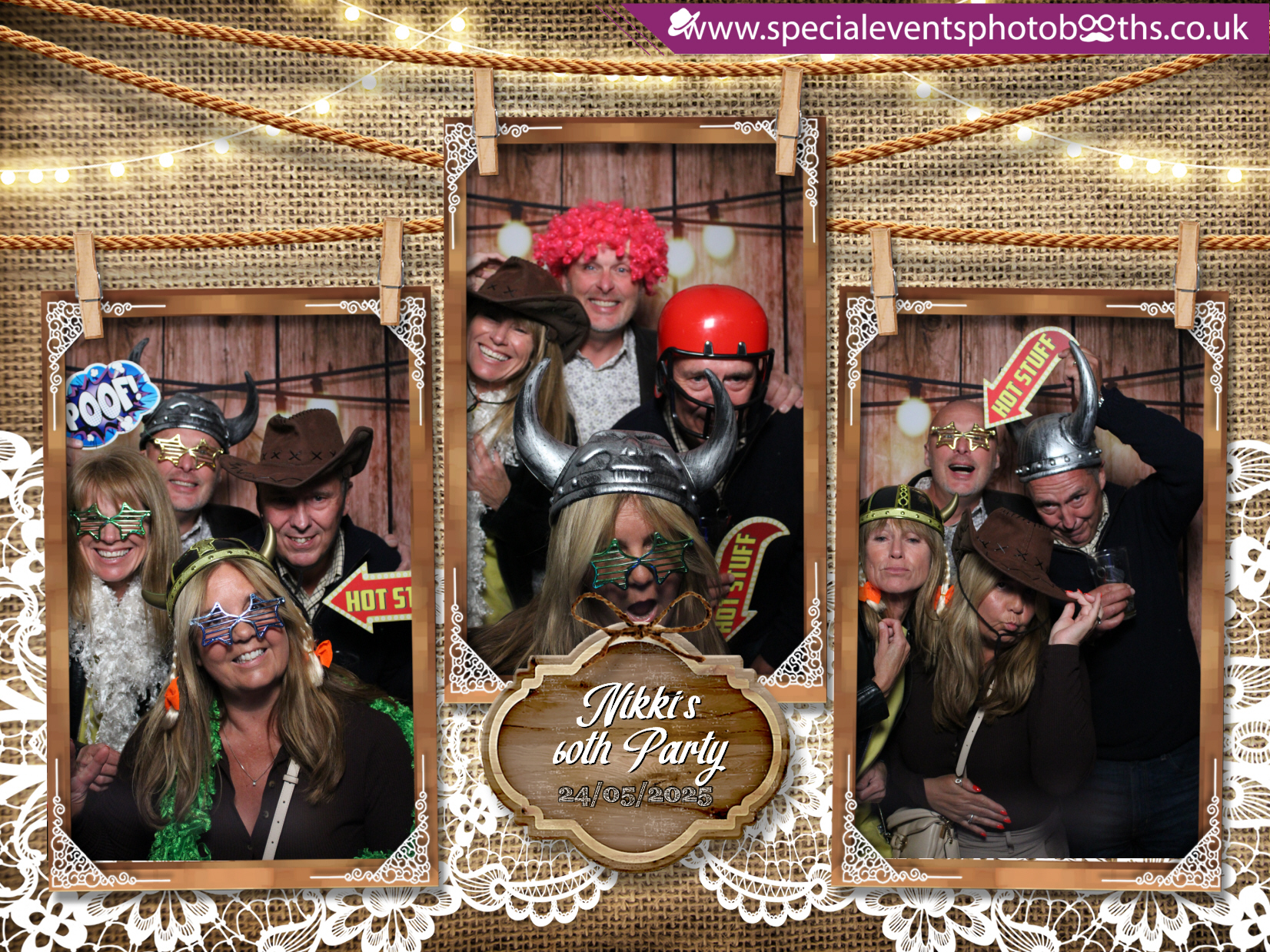 Nikki's 60th | View more photos from the event at my.specialeventsphotobooths.co.uk/u/SpecialEventsPhotoBooths/Nikkis-60th