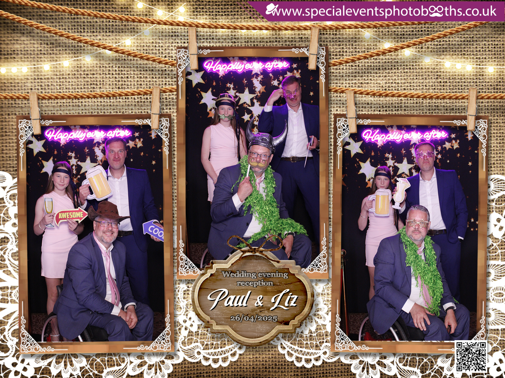 Paul & Liz's Wedding Reception | View more photos from the event at my.specialeventsphotobooths.co.uk/u/SpecialEventsPhotoBooths/Paul-Lizs-Wedding-Reception