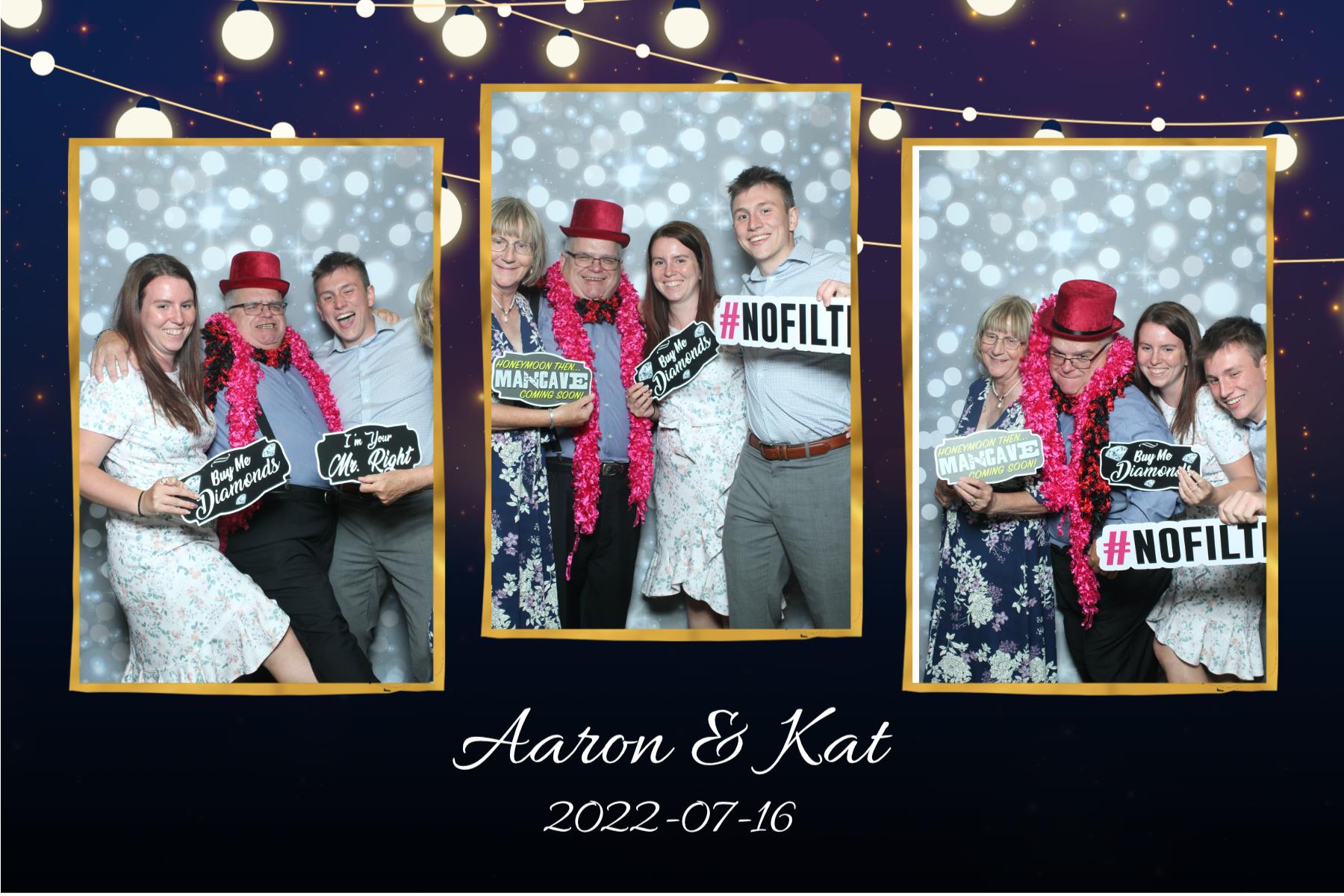 Aaron & Kat | View more photos from the event at gallery.myselfiemirror.ca/u/romanmyselfiemirrorca/Aaron-Kat