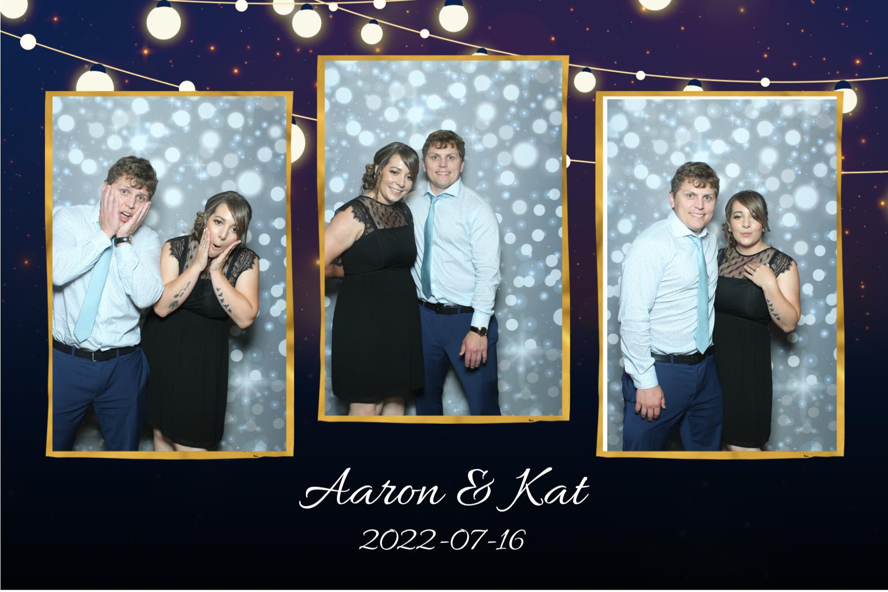 Aaron & Kat | View more photos from the event at gallery.myselfiemirror.ca/u/romanmyselfiemirrorca/Aaron-Kat
