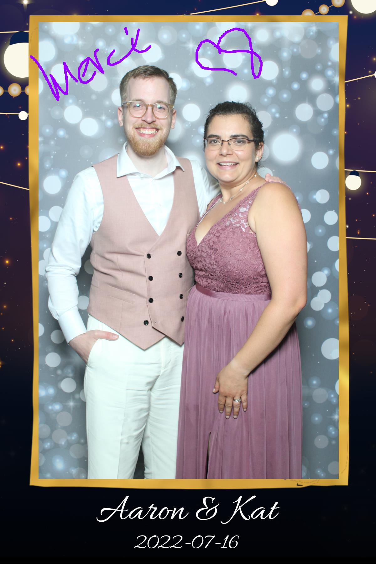 Aaron & Kat | View more photos from the event at gallery.myselfiemirror.ca/u/romanmyselfiemirrorca/Aaron-Kat