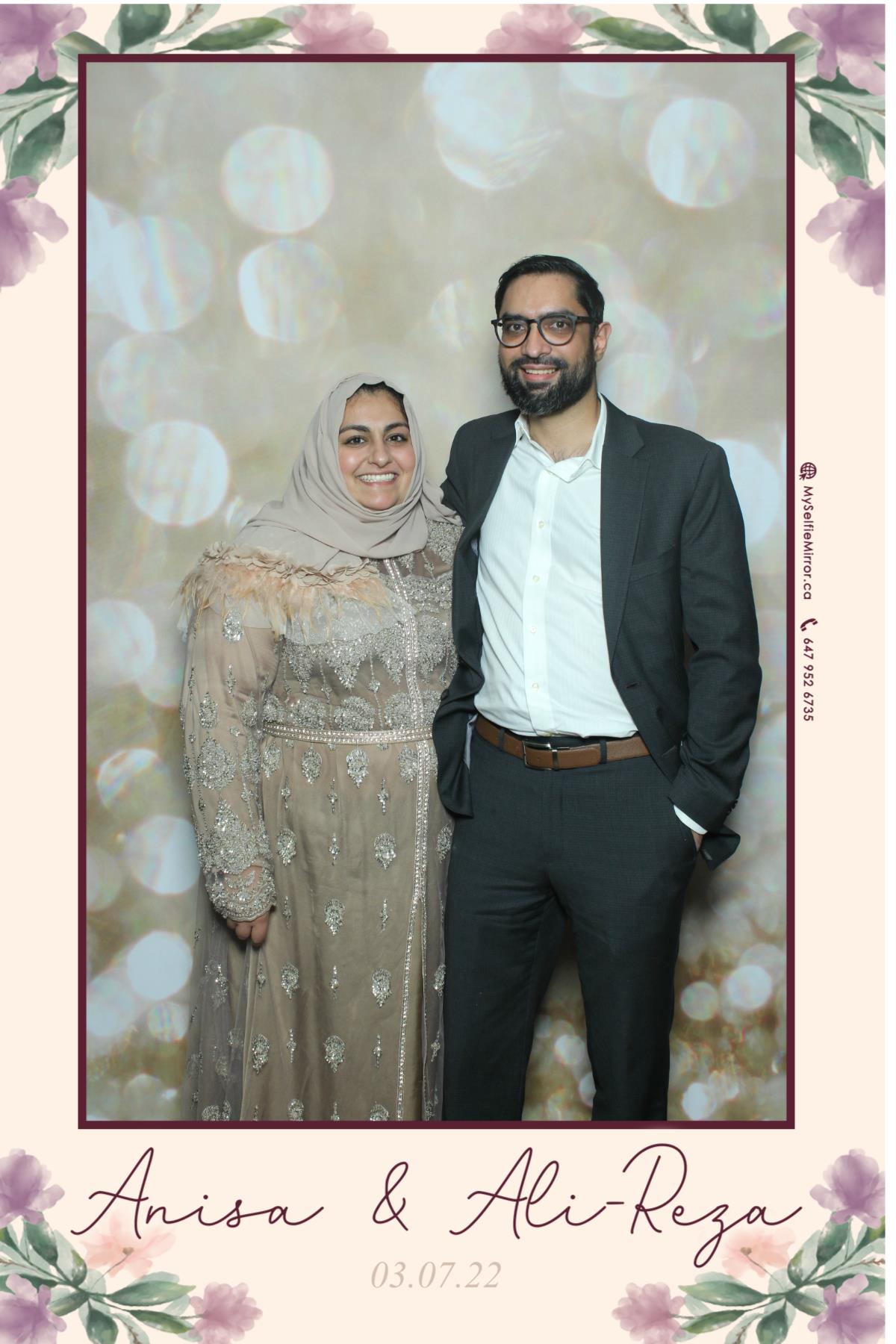 Anisa & Ali | View more photos from the event at gallery.myselfiemirror.ca/u/romanmyselfiemirrorca/Anisa-Ali