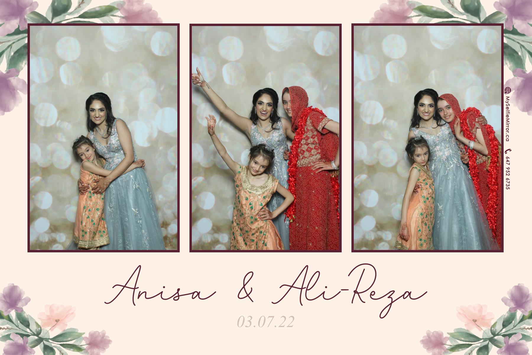 Anisa & Ali | View more photos from the event at gallery.myselfiemirror.ca/u/romanmyselfiemirrorca/Anisa-Ali