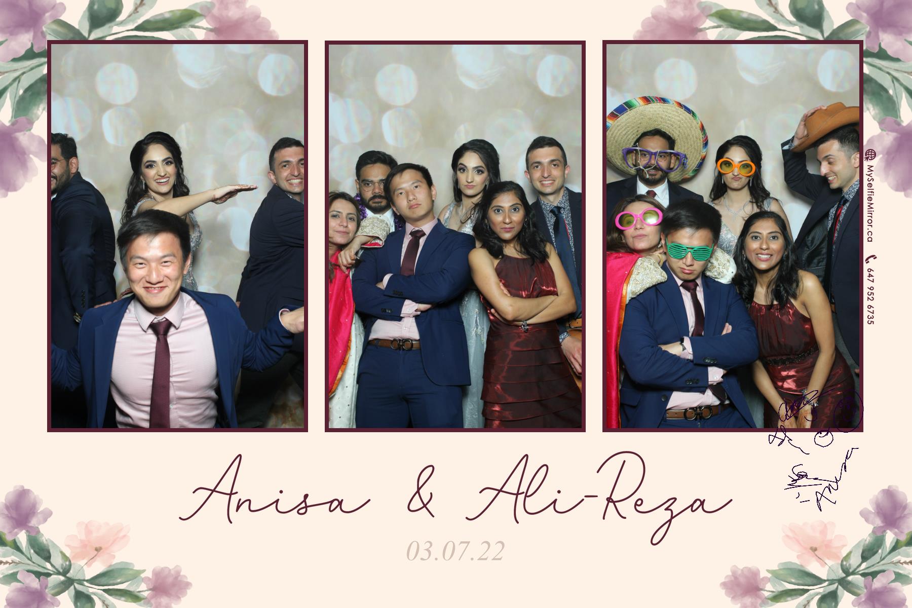 Anisa & Ali | View more photos from the event at gallery.myselfiemirror.ca/u/romanmyselfiemirrorca/Anisa-Ali