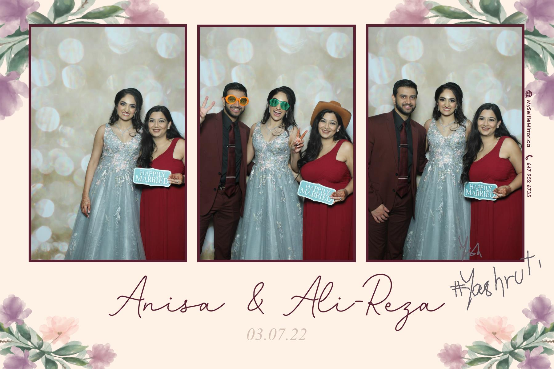 Anisa & Ali | View more photos from the event at gallery.myselfiemirror.ca/u/romanmyselfiemirrorca/Anisa-Ali