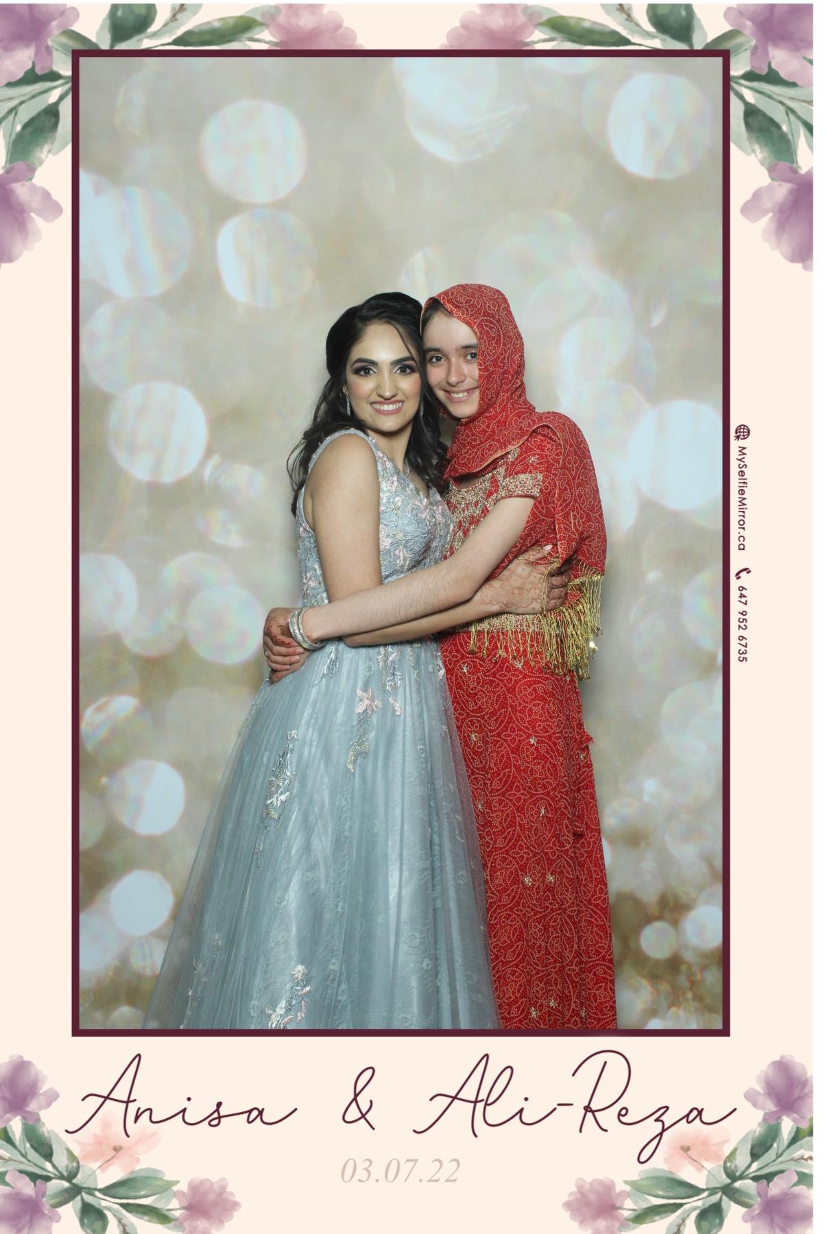 Anisa & Ali | View more photos from the event at gallery.myselfiemirror.ca/u/romanmyselfiemirrorca/Anisa-Ali