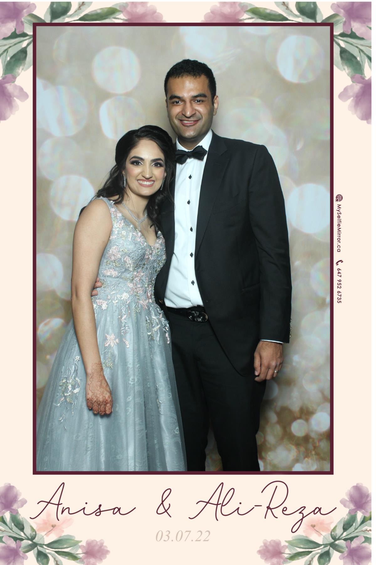 Anisa & Ali | View more photos from the event at gallery.myselfiemirror.ca/u/romanmyselfiemirrorca/Anisa-Ali