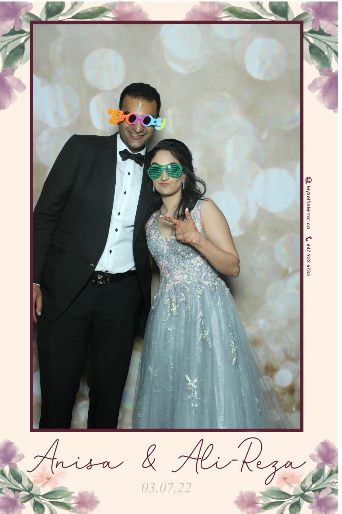 Anisa & Ali | View more photos from the event at gallery.myselfiemirror.ca/u/romanmyselfiemirrorca/Anisa-Ali