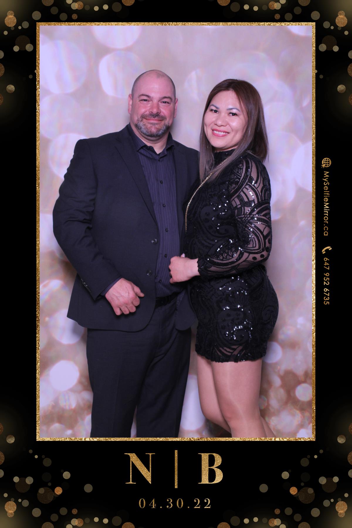 Brian & Nadia  | View more photos from the event at gallery.myselfiemirror.ca/u/romanmyselfiemirrorca/Brian-Nadia