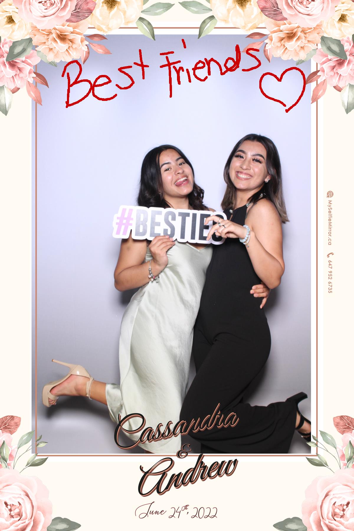 Cassandra & Andrew | View more photos from the event at gallery.myselfiemirror.ca/u/romanmyselfiemirrorca/Cassandra-Andrew