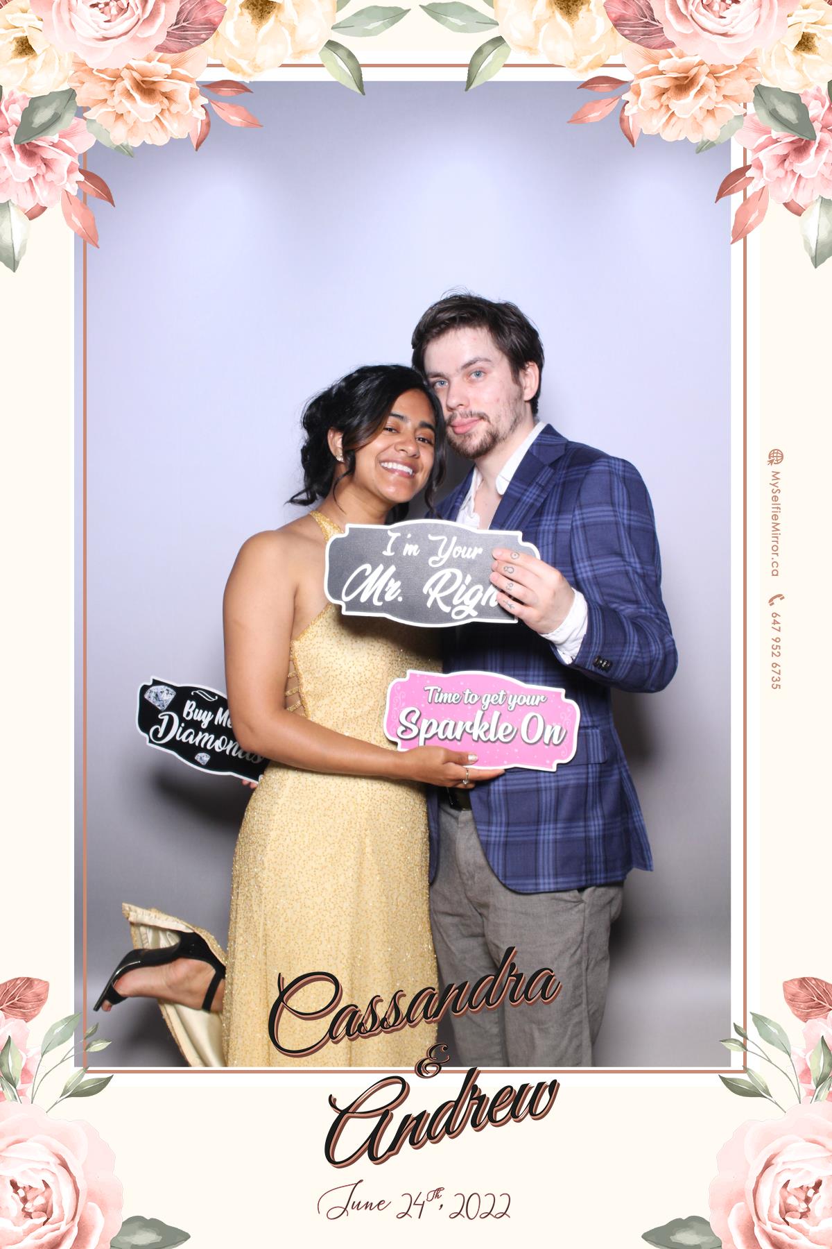 Cassandra & Andrew | View more photos from the event at gallery.myselfiemirror.ca/u/romanmyselfiemirrorca/Cassandra-Andrew