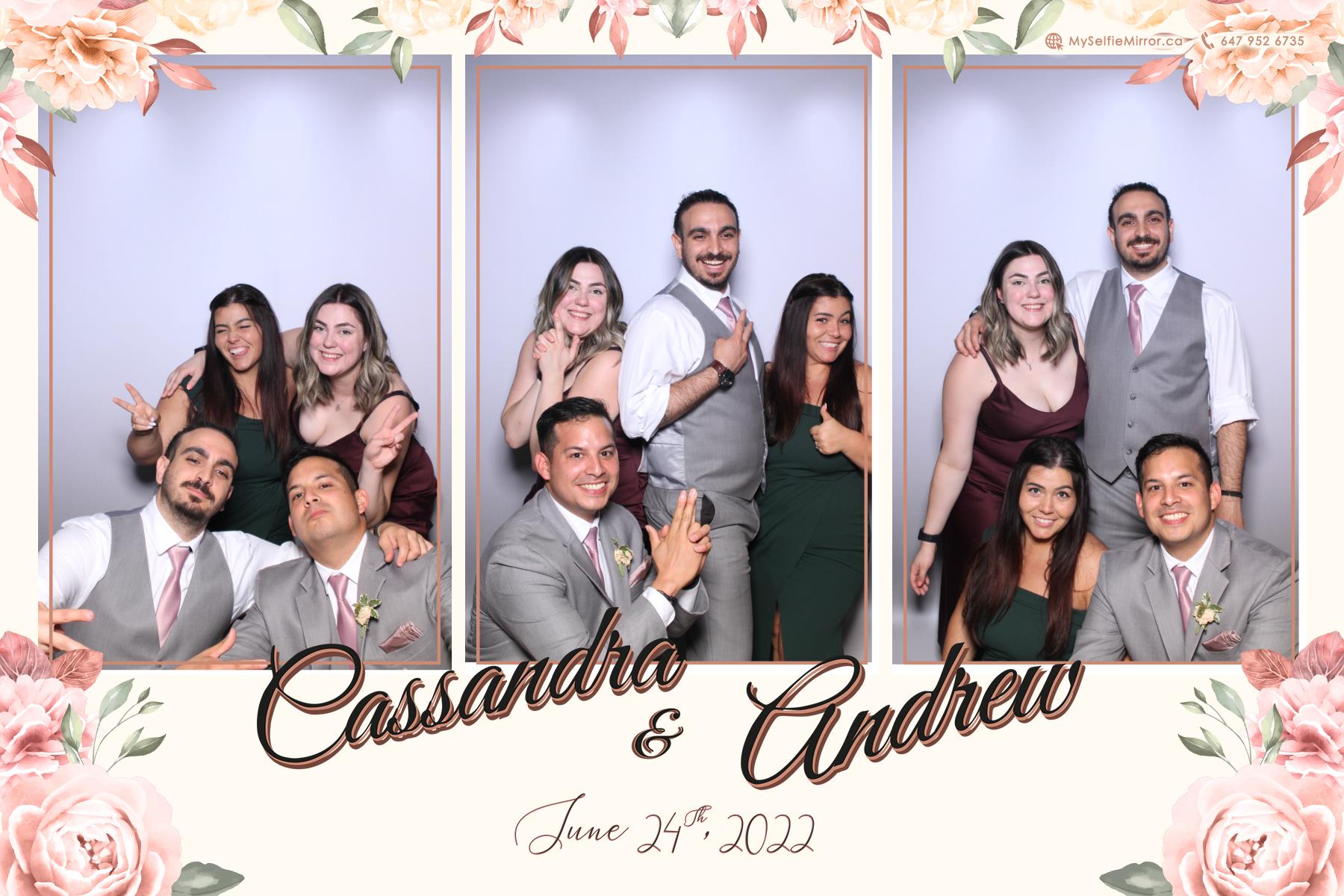 Cassandra & Andrew | View more photos from the event at gallery.myselfiemirror.ca/u/romanmyselfiemirrorca/Cassandra-Andrew