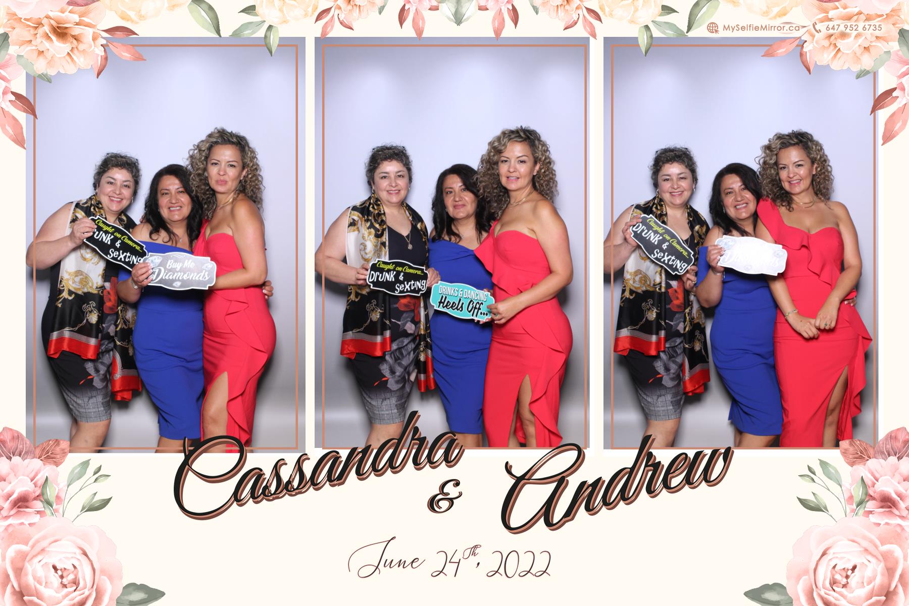 Cassandra & Andrew | View more photos from the event at gallery.myselfiemirror.ca/u/romanmyselfiemirrorca/Cassandra-Andrew