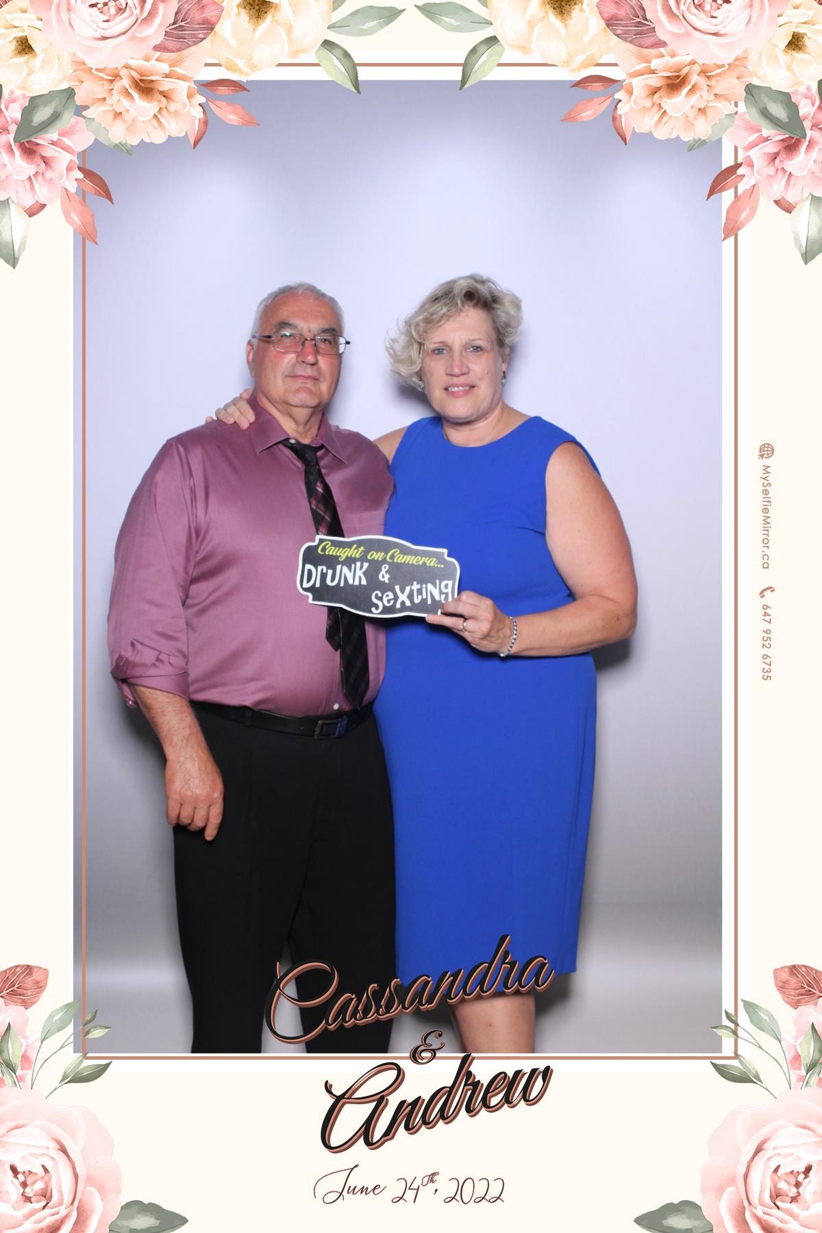 Cassandra & Andrew | View more photos from the event at gallery.myselfiemirror.ca/u/romanmyselfiemirrorca/Cassandra-Andrew