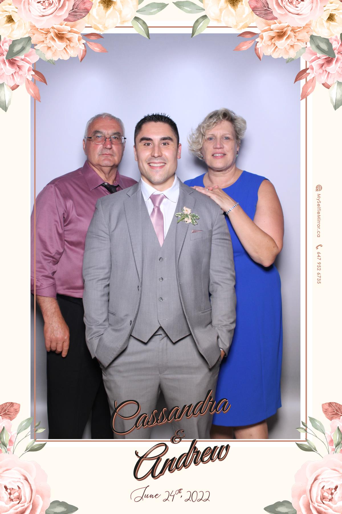 Cassandra & Andrew | View more photos from the event at gallery.myselfiemirror.ca/u/romanmyselfiemirrorca/Cassandra-Andrew