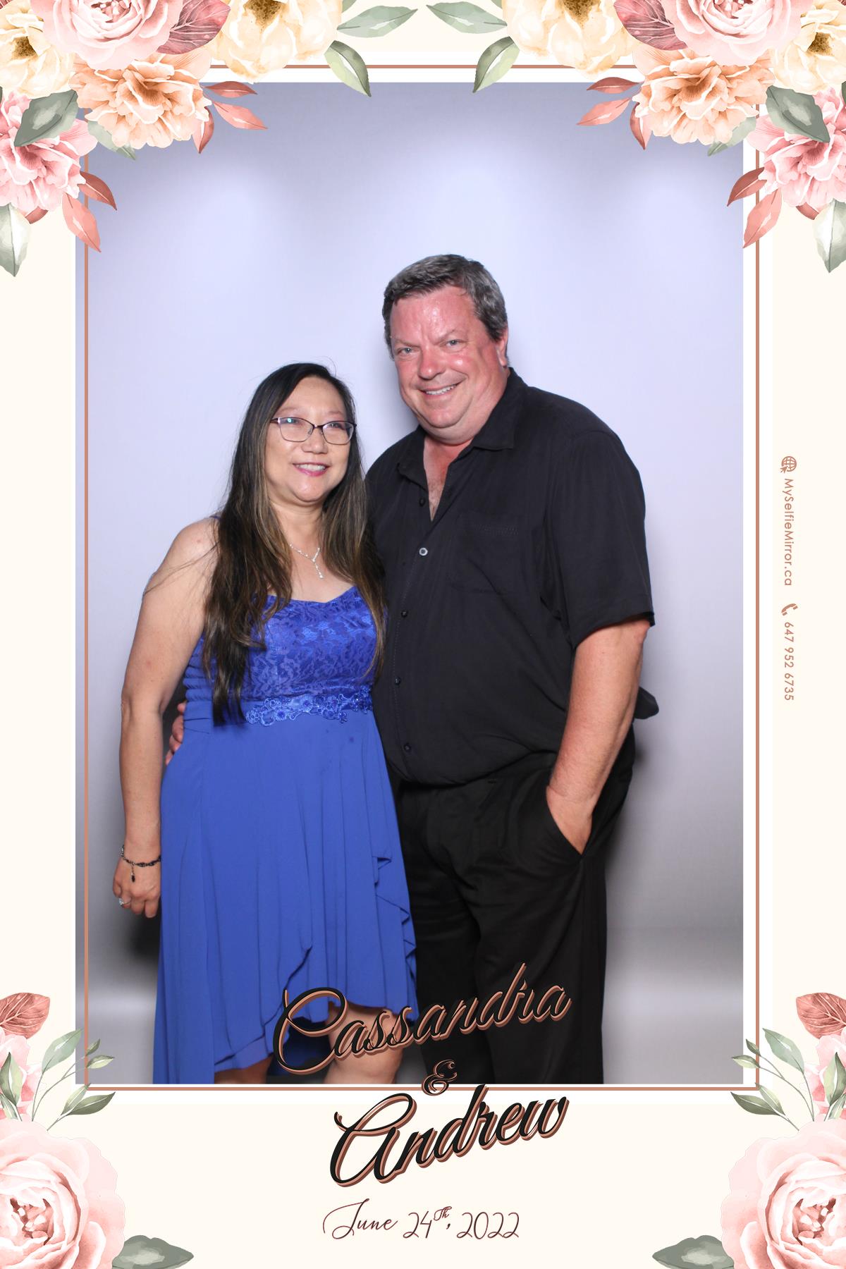 Cassandra & Andrew | View more photos from the event at gallery.myselfiemirror.ca/u/romanmyselfiemirrorca/Cassandra-Andrew