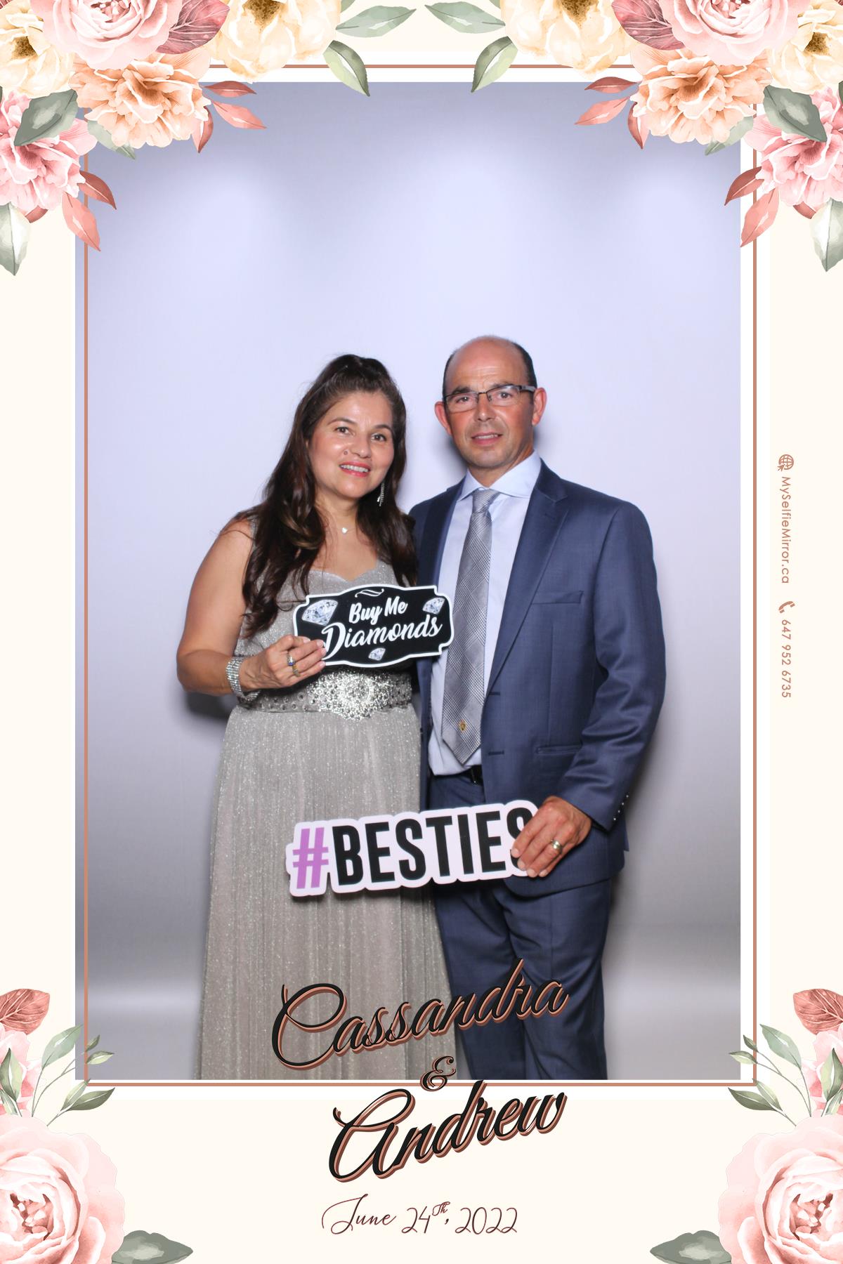 Cassandra & Andrew | View more photos from the event at gallery.myselfiemirror.ca/u/romanmyselfiemirrorca/Cassandra-Andrew