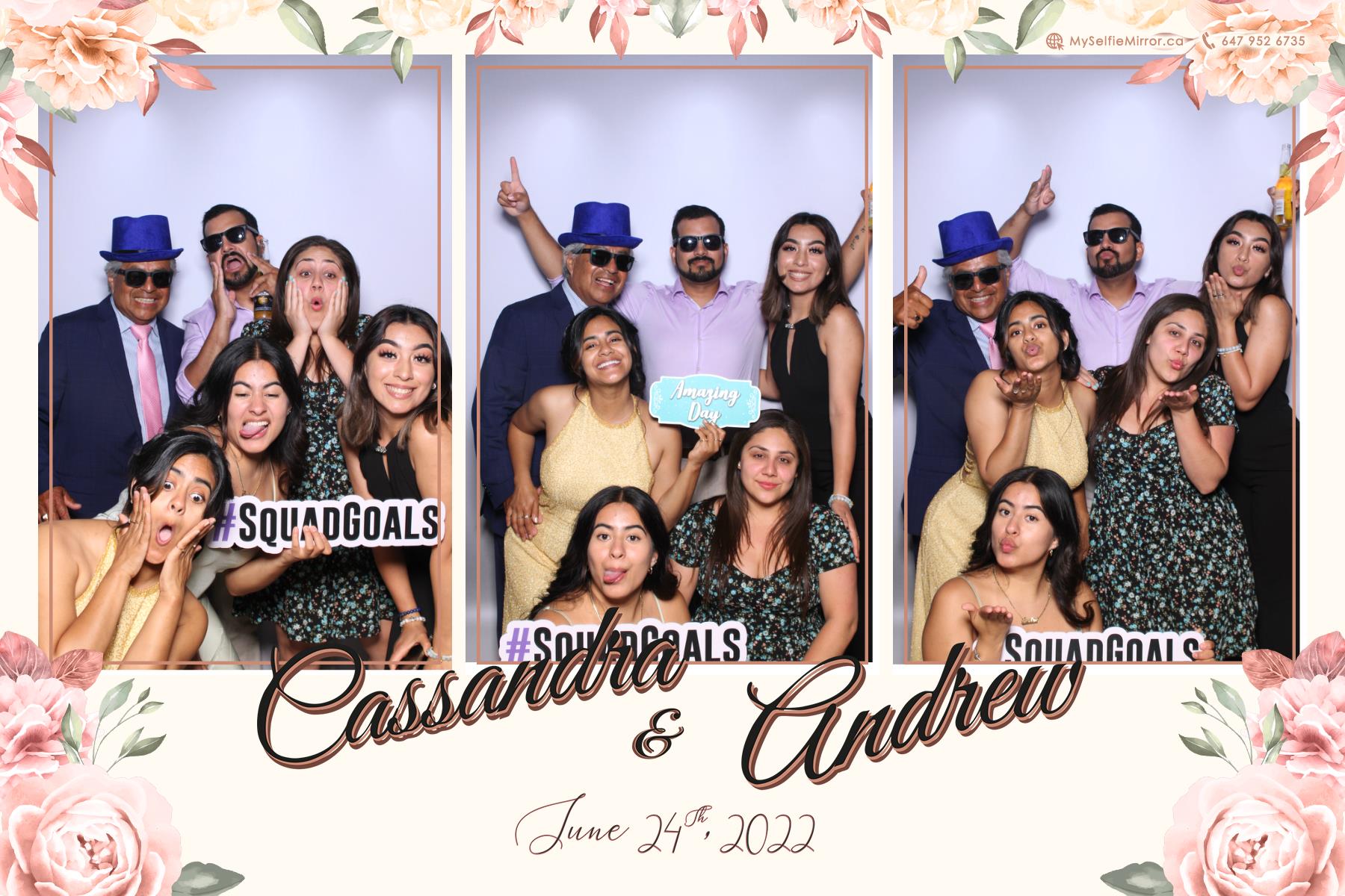 Cassandra & Andrew | View more photos from the event at gallery.myselfiemirror.ca/u/romanmyselfiemirrorca/Cassandra-Andrew