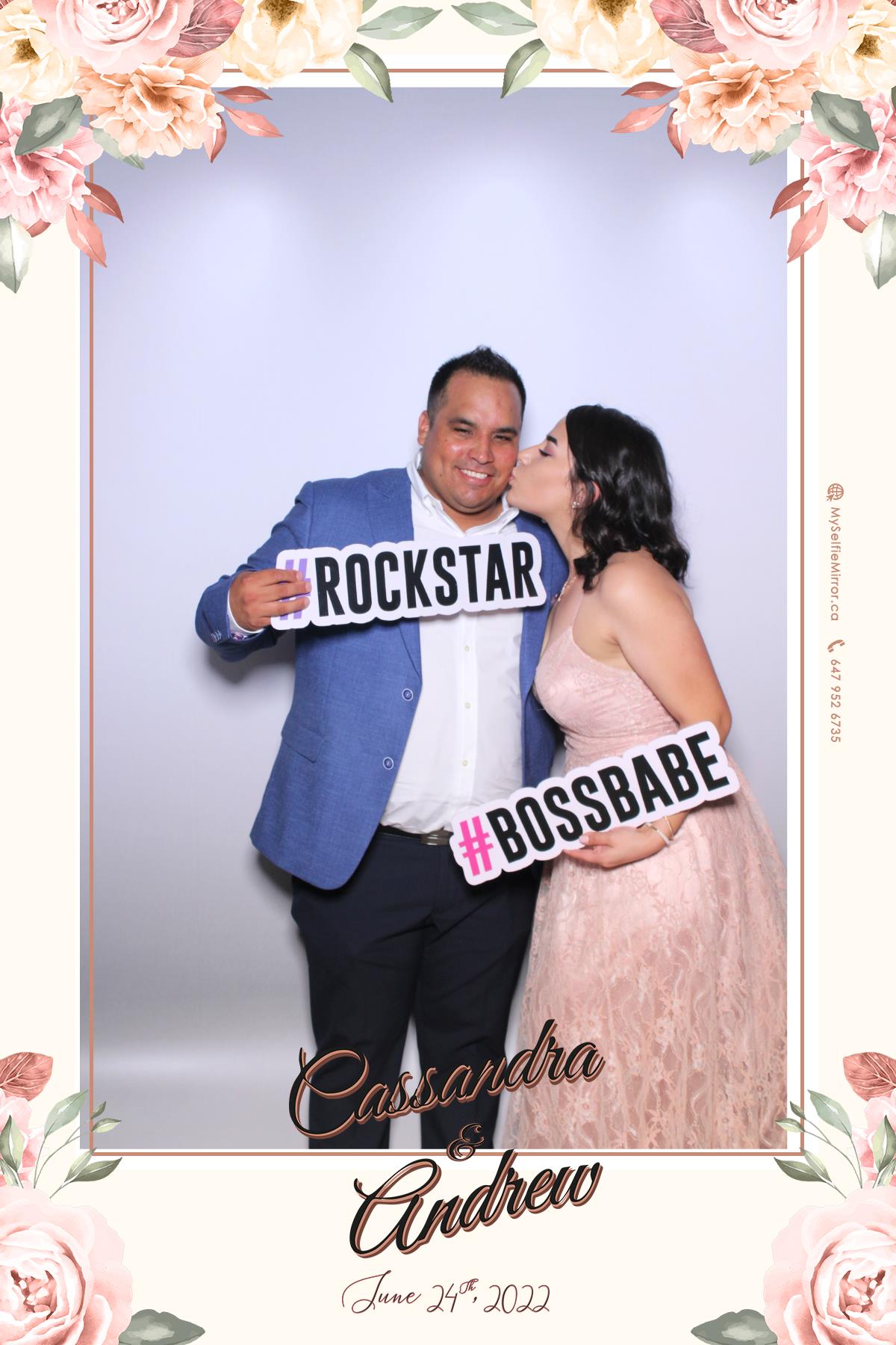 Cassandra & Andrew | View more photos from the event at gallery.myselfiemirror.ca/u/romanmyselfiemirrorca/Cassandra-Andrew