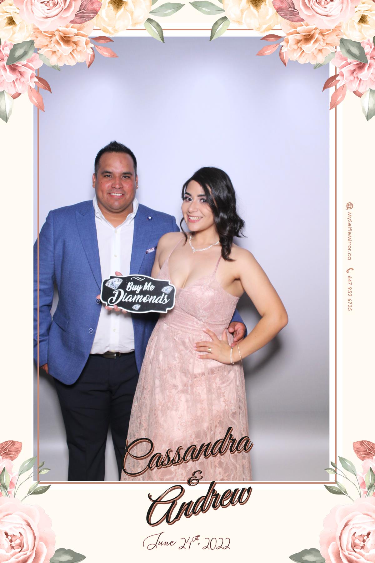 Cassandra & Andrew | View more photos from the event at gallery.myselfiemirror.ca/u/romanmyselfiemirrorca/Cassandra-Andrew